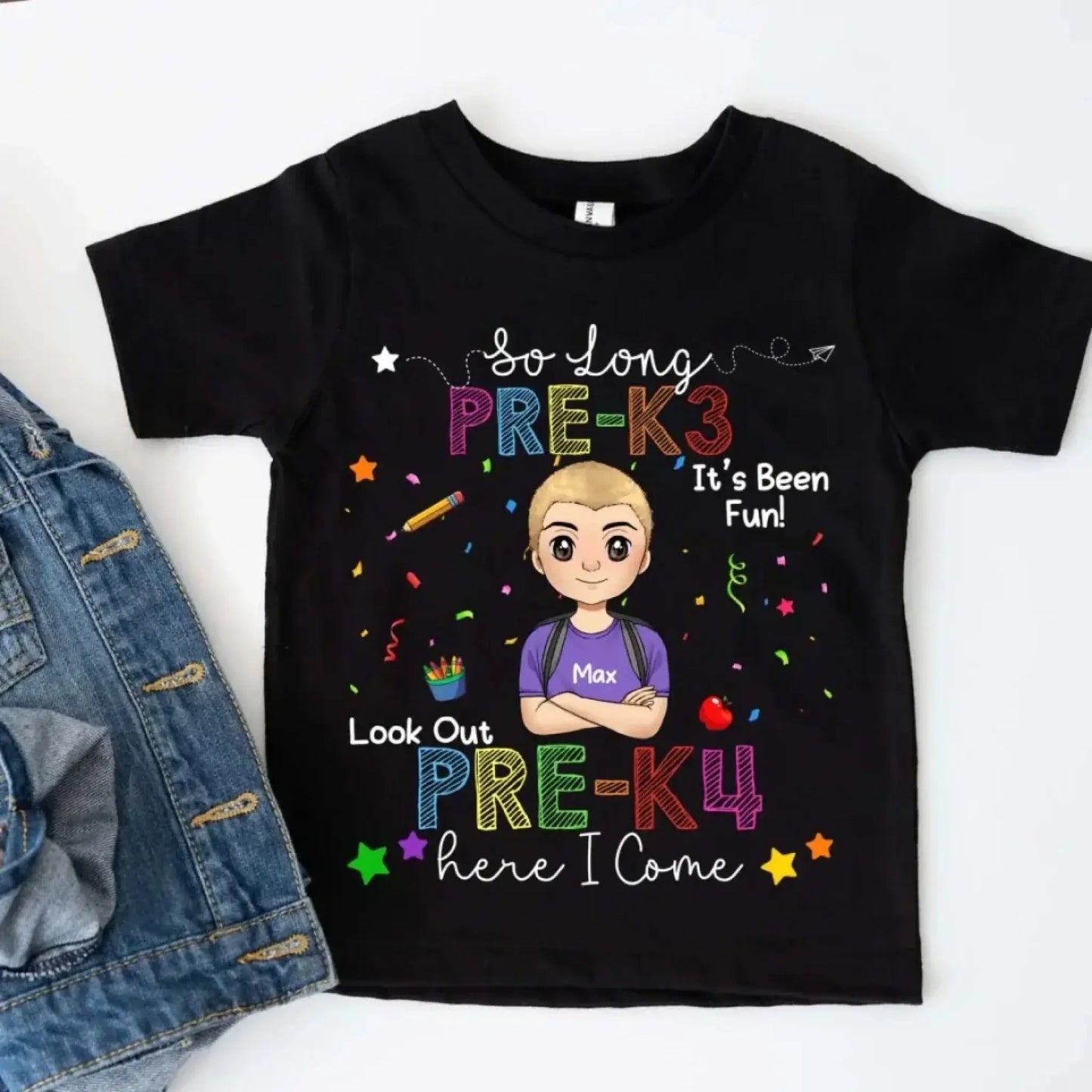 So Long Kindergarten Custom Shirt - Graduation Gift for Kids Moving to 1st Grade - Personalized Graduation Youth T-Shirt Ezcustomize