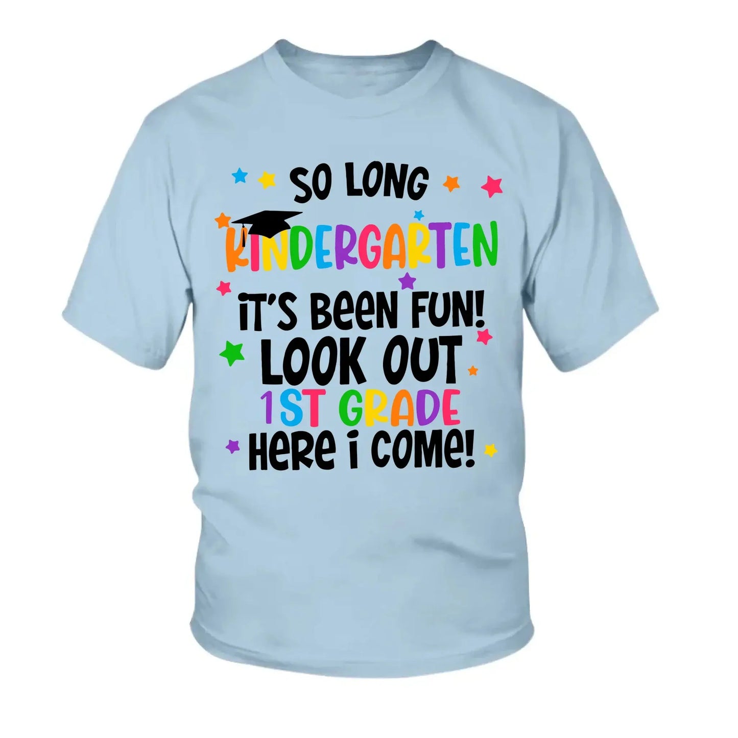 So Long Pre-K It’s Been Fun Shirt – Personalized Pre-K Graduation Gift for Kids – Custom 2025 Preschool T-Shirt Ezcustomize