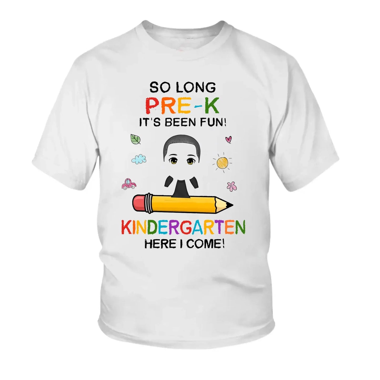 So Long Pre-K It’s Been Fun – Personalized Graduation Shirt 2025 for Pre-K, Kindergarten & Primary School Kids Ezcustomize