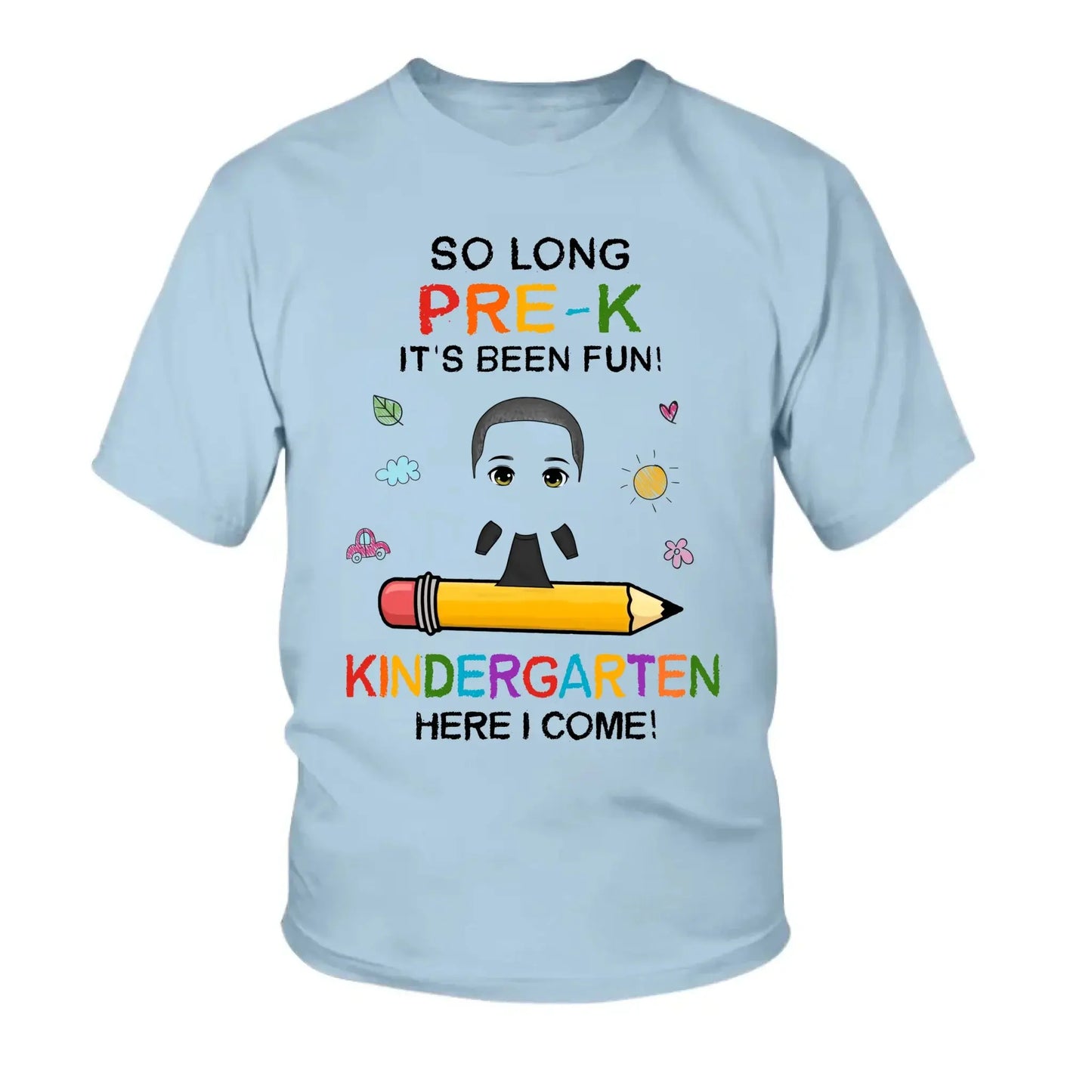 So Long Pre-K It’s Been Fun – Personalized Graduation Shirt 2025 for Pre-K, Kindergarten & Primary School Kids Ezcustomize