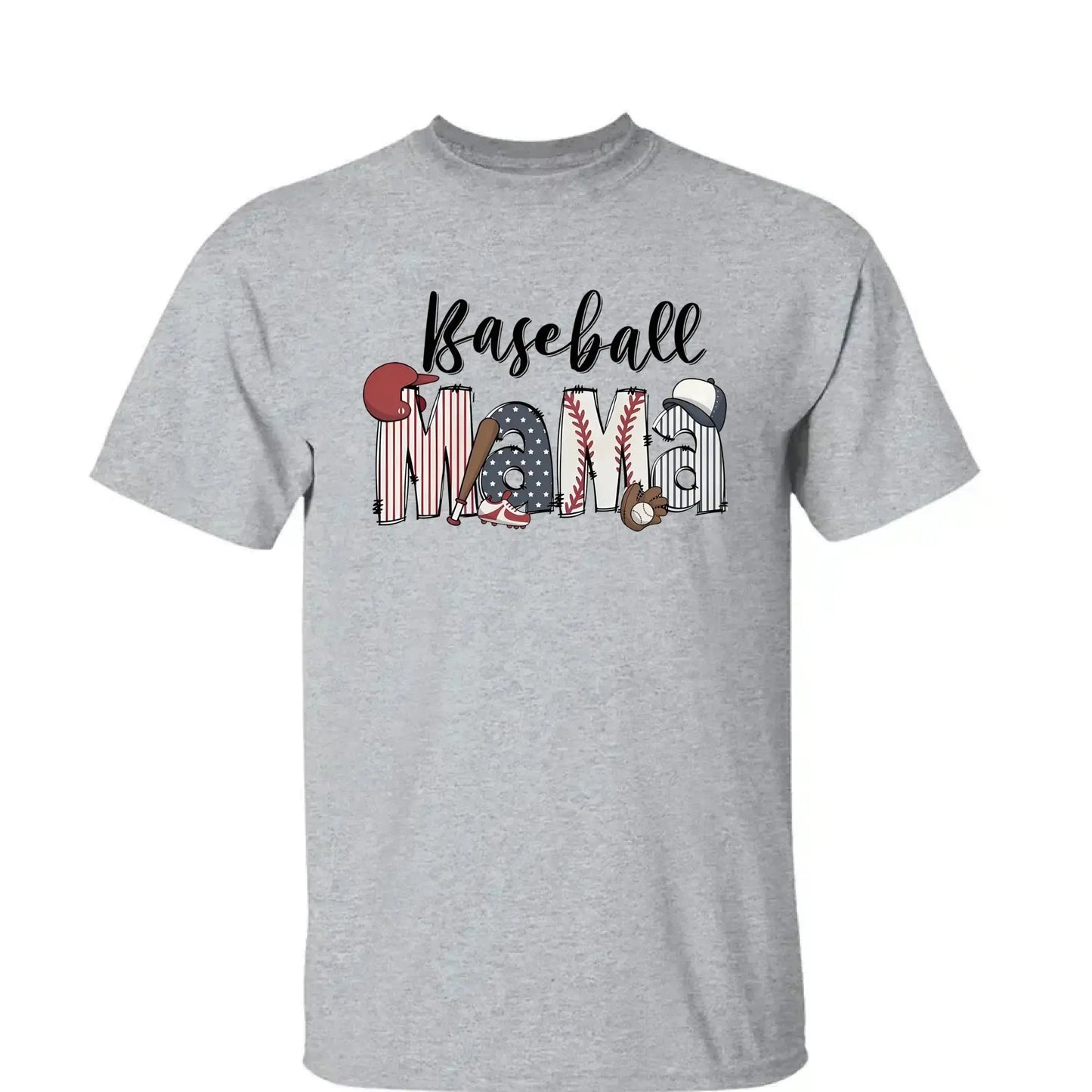 Sports Mom & Grandma Shirt – Personalized Softball T-Shirt – Custom Gift for Mom, Nana, or Grandma from Kid with Name Ezcustomize