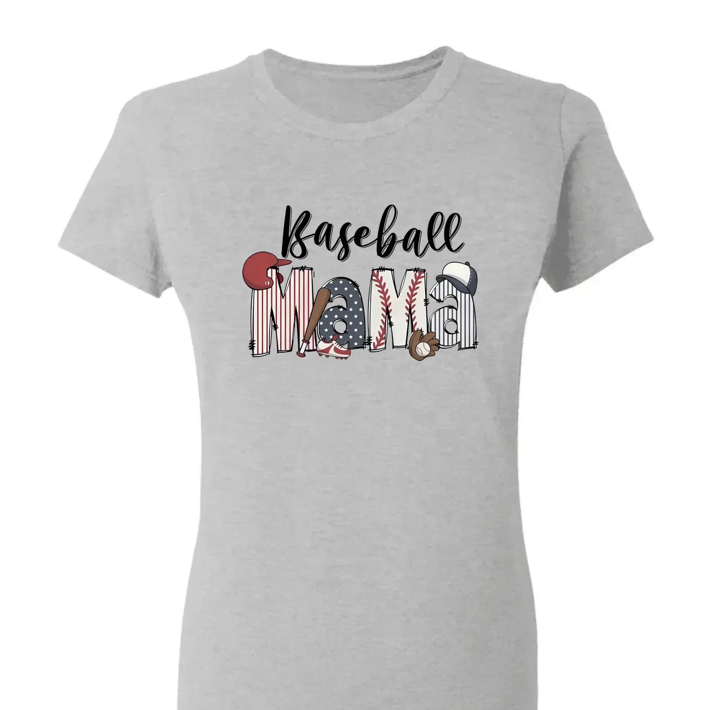 Sports Mom & Grandma Shirt – Personalized Softball T-Shirt – Custom Gift for Mom, Nana, or Grandma from Kid with Name Ezcustomize