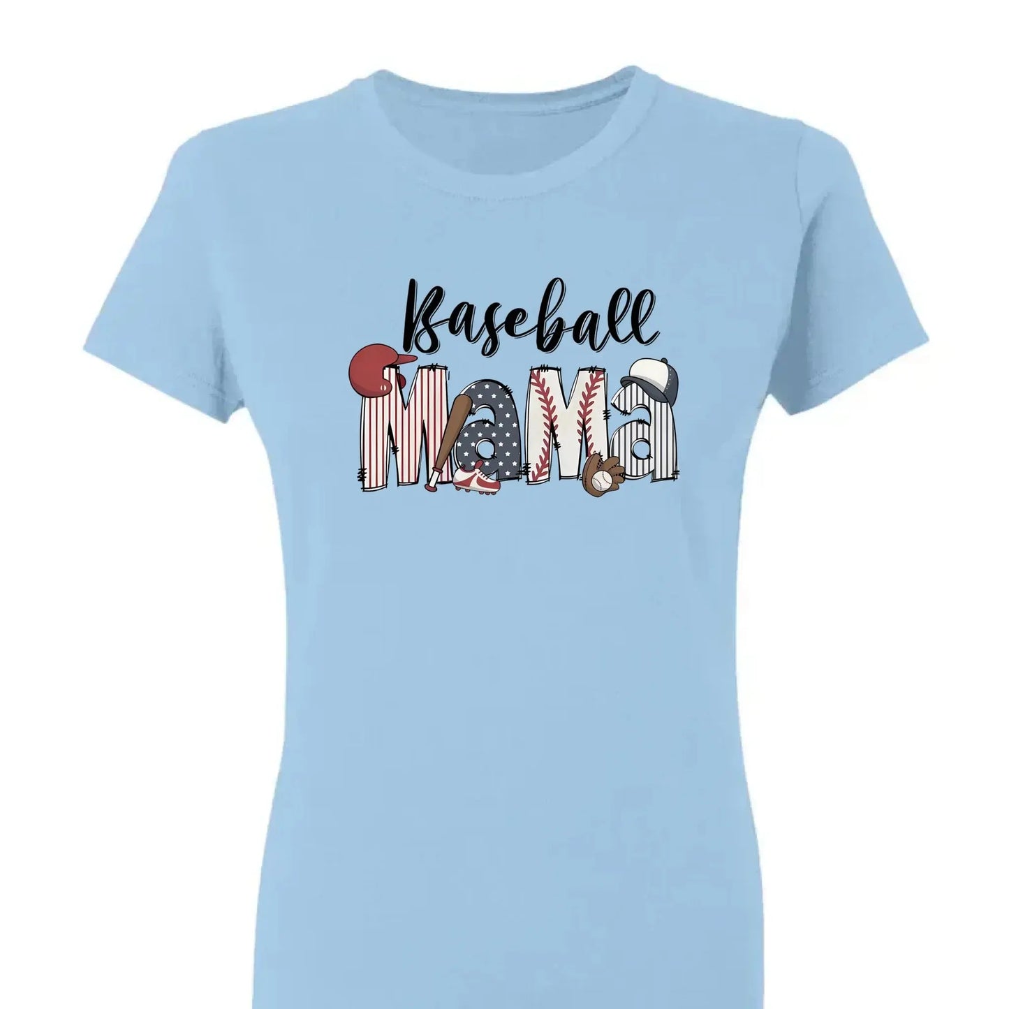 Sports Mom & Grandma Shirt – Personalized Softball T-Shirt – Custom Gift for Mom, Nana, or Grandma from Kid with Name Ezcustomize