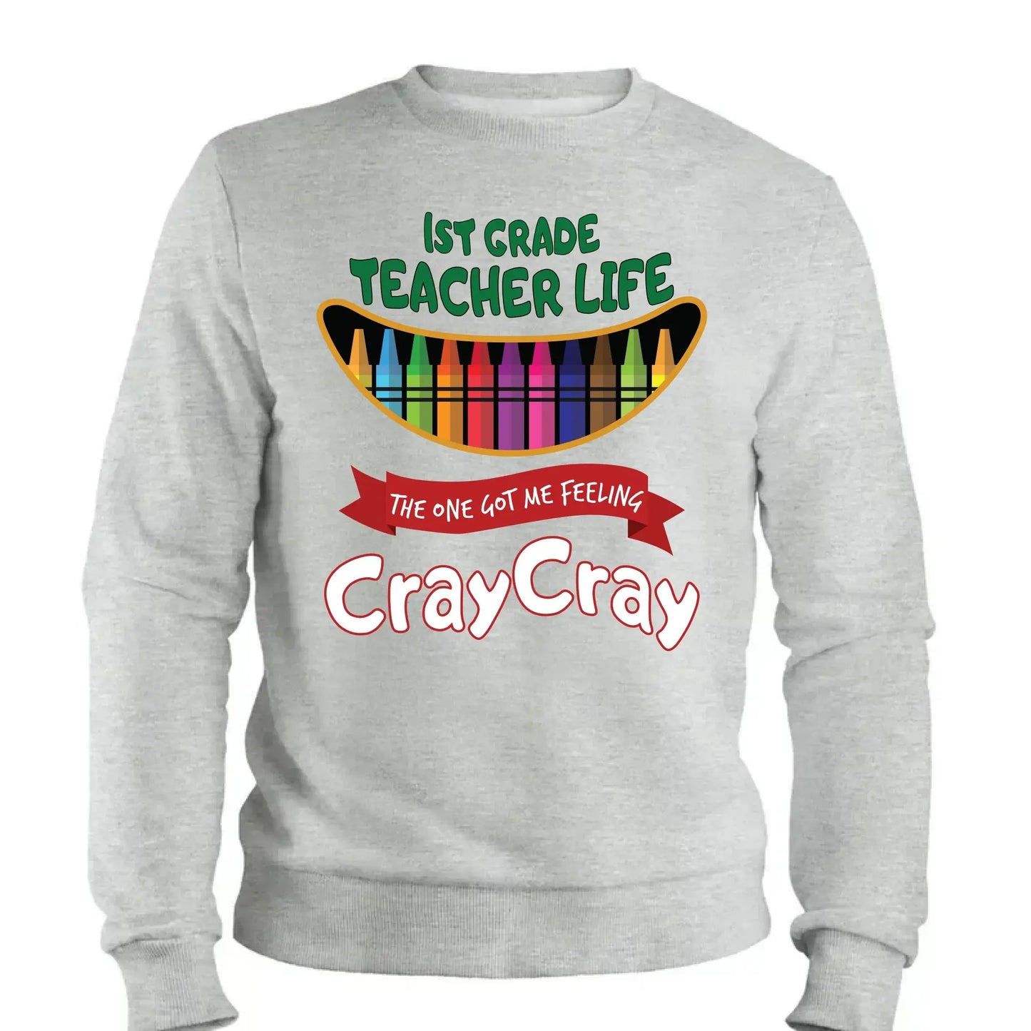 Teacher Life Got Me Feeling Cray Cray – Personalized T-Shirt – Fun Back-to-School Gift for Teachers from Students/Friend Ezcustomize