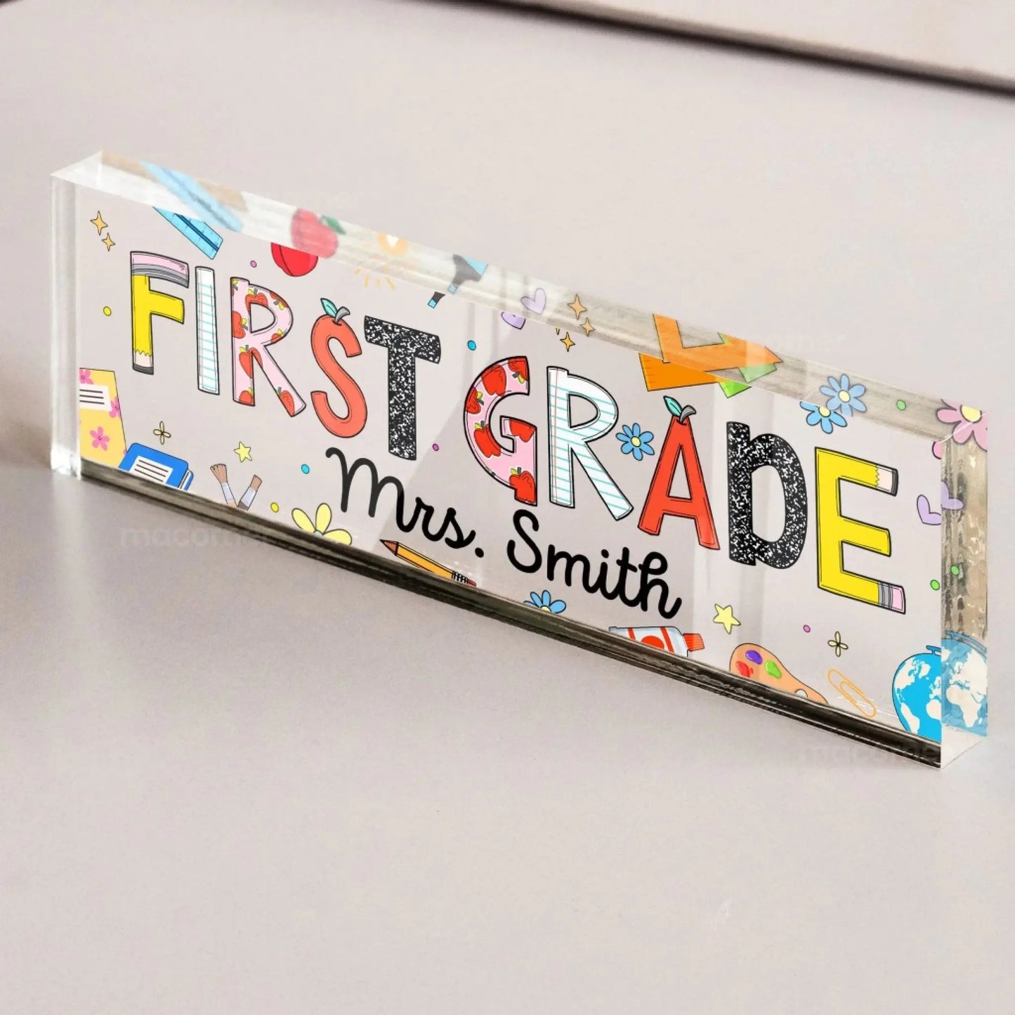 Teaching Custom Grade Teacher Appreciation Back To School - Personalized Name Plate Ezcustomize