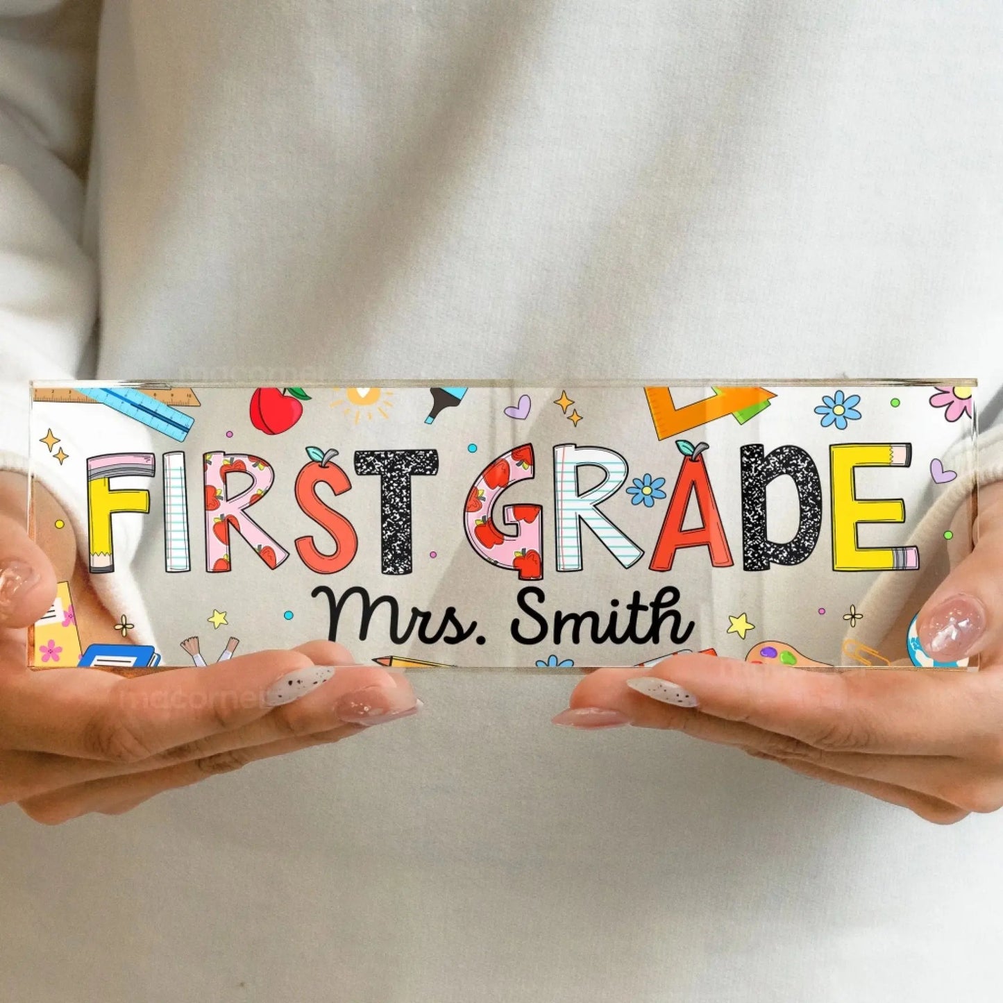 Teaching Custom Grade Teacher Appreciation Back To School - Personalized Name Plate Ezcustomize