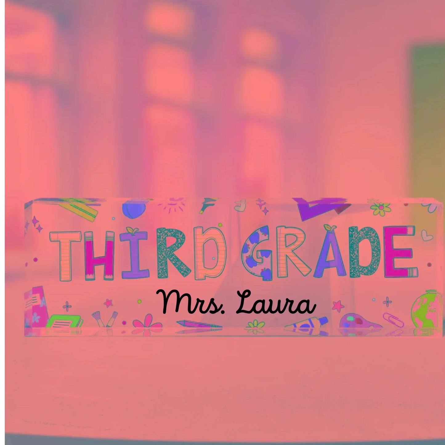 Teaching Custom Grade Teacher Appreciation Back To School - Personalized Name Plate Ezcustomize