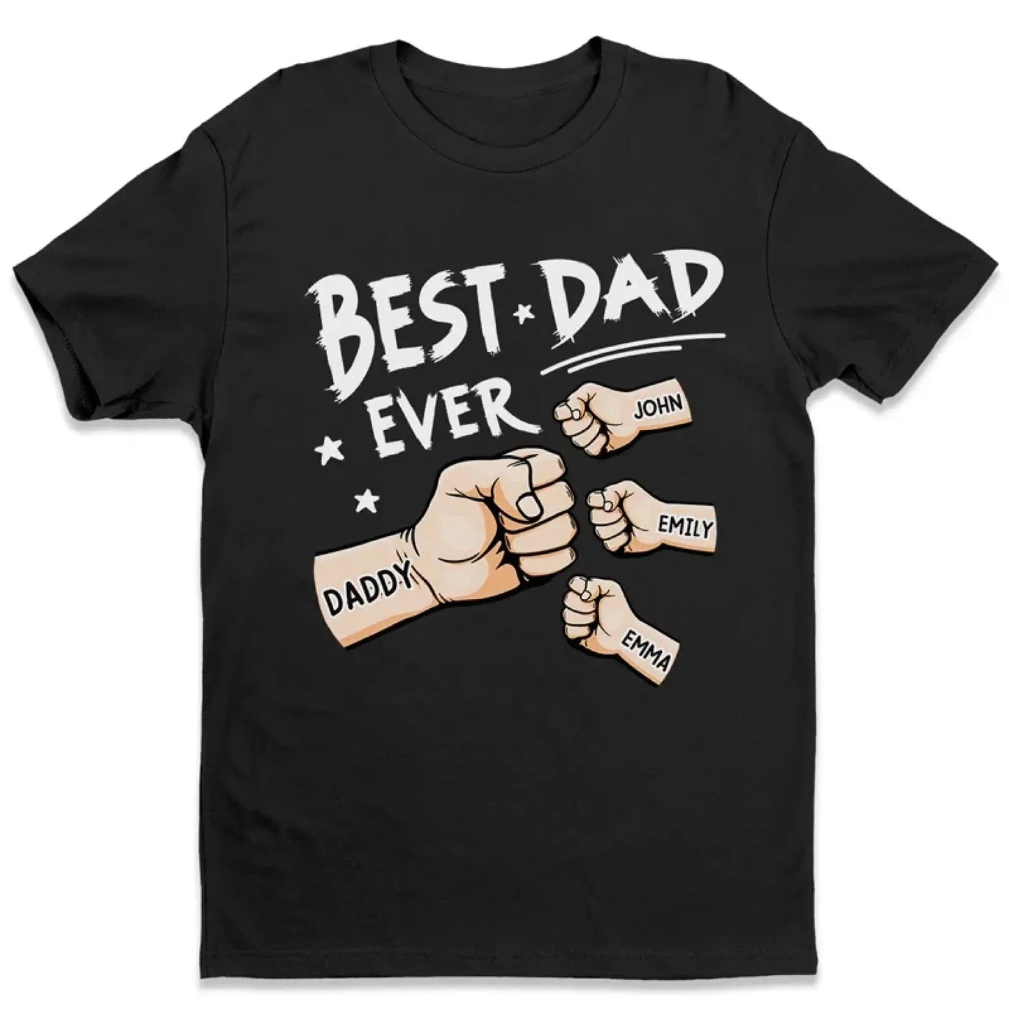 The Best Papa Ever - Family Personalized Custom Unisex T-shirt, Hoodie, Sweatshirt - Father's Day, Birthday Gift For Dad, Grandpa Ezcustomize
