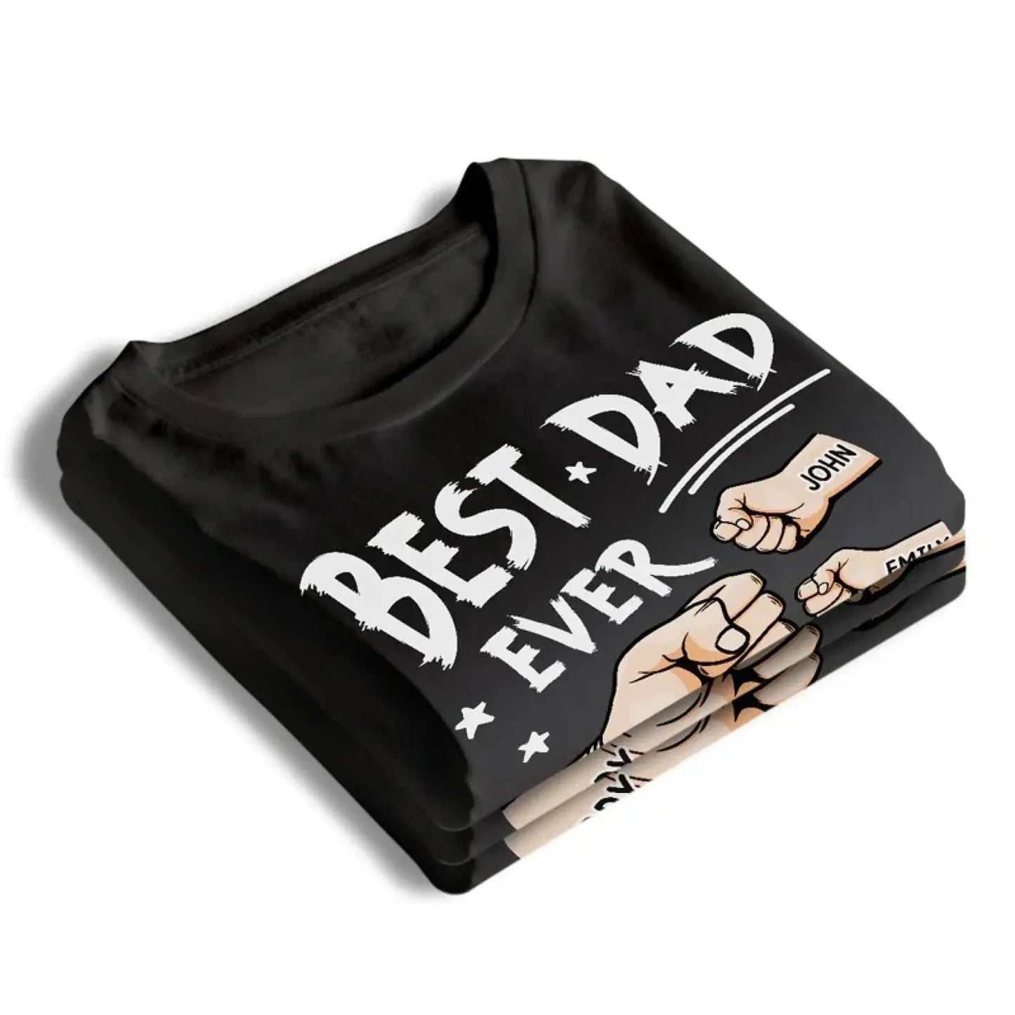 The Best Papa Ever - Family Personalized Custom Unisex T-shirt, Hoodie, Sweatshirt - Father's Day, Birthday Gift For Dad, Grandpa Ezcustomize