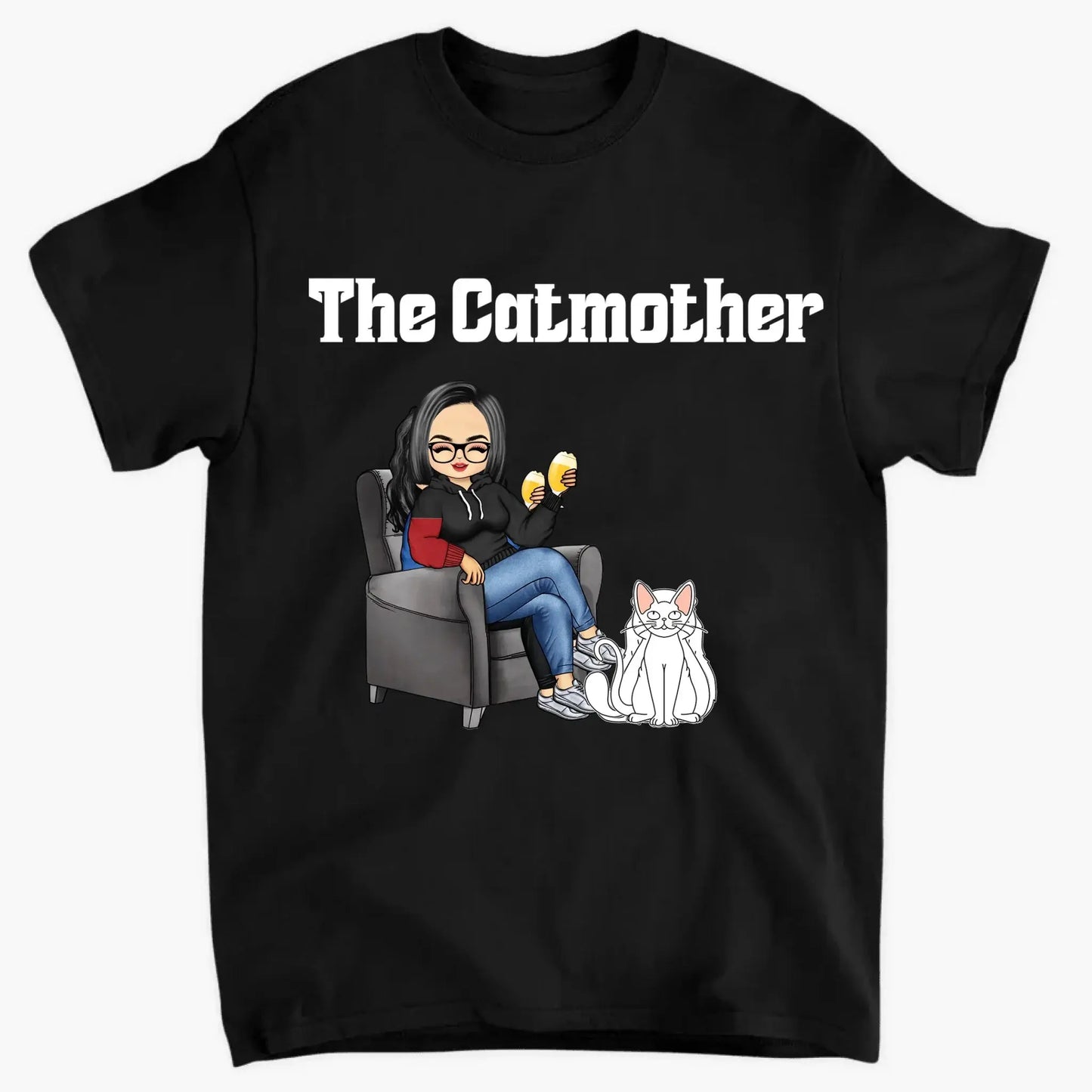 The Cat Mother – Personalized T-Shirt, Custom Gift for Cat Moms & Cat Lovers Ezcustomize