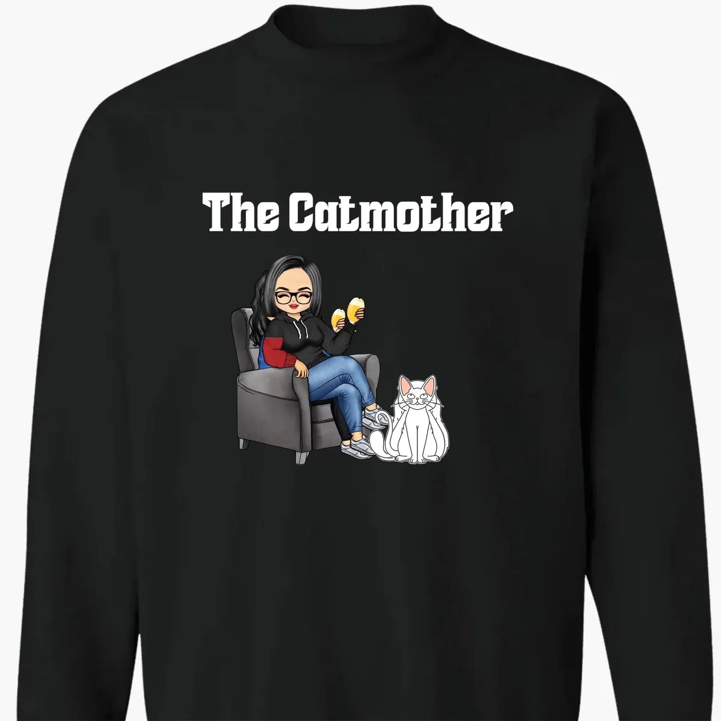 The Cat Mother – Personalized T-Shirt, Custom Gift for Cat Moms & Cat Lovers Ezcustomize