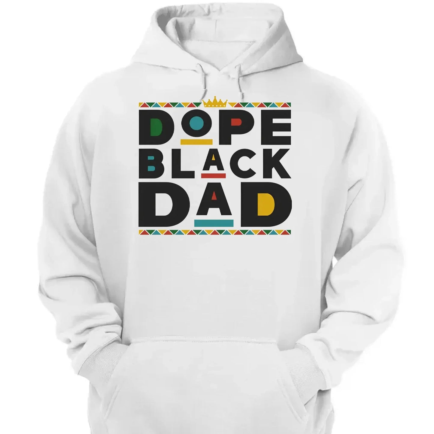The Dope Black Dad & His Kids - Custom Unisex T-shirt, Hoodie, Sweatshirt - Father's Day, Birthday Gift For Dad/Grandpa Ezcustomize