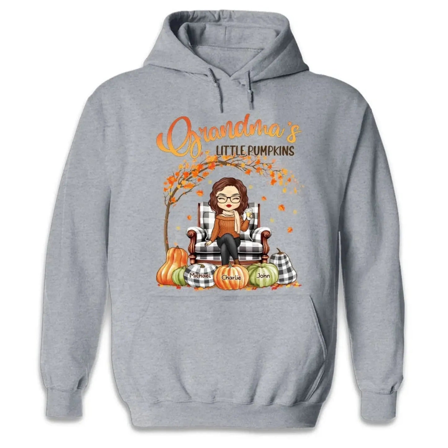 The Perfect Grandma - Family Personalized Custom Unisex T-shirt, Hoodie, Sweatshirt - Autumn Fall Gift For Grandma Ezcustomize