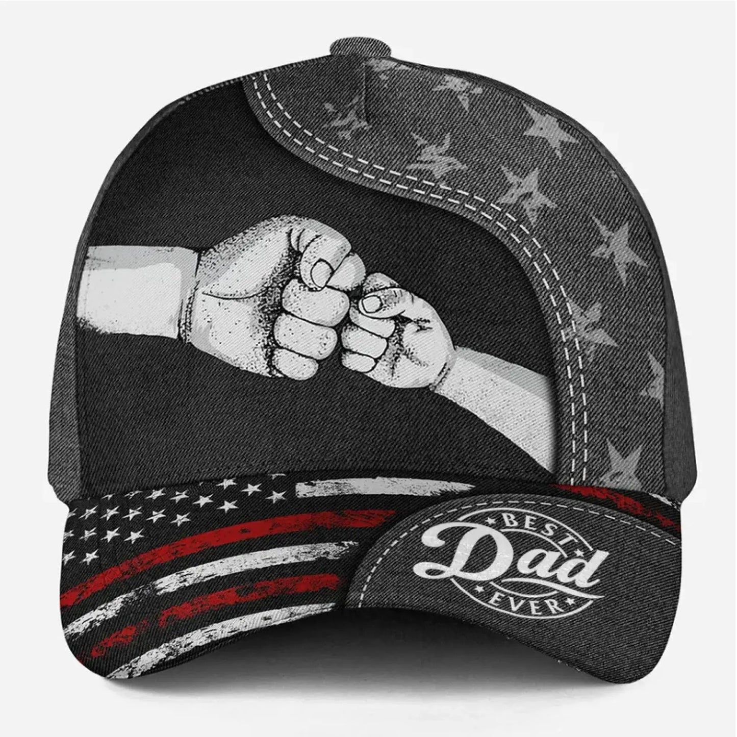 The Power of Dad Comes From Love Hat – Personalized Classic Cap with Kids’ Names, Gift for Dad, Grandpa, Papa Ezcustomize