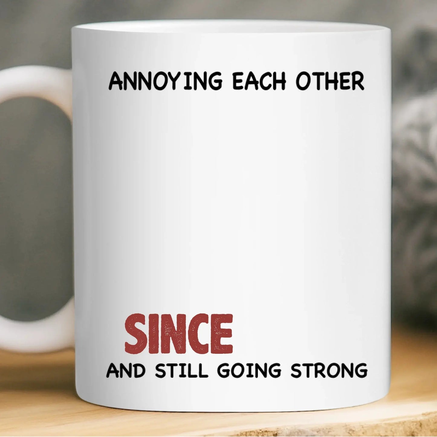 Together Forever – Personalized Custom Coffee Mug Cup – Romantic Anniversary & Valentine’s Day Gift for Couples, Him or Her Ezcustomize