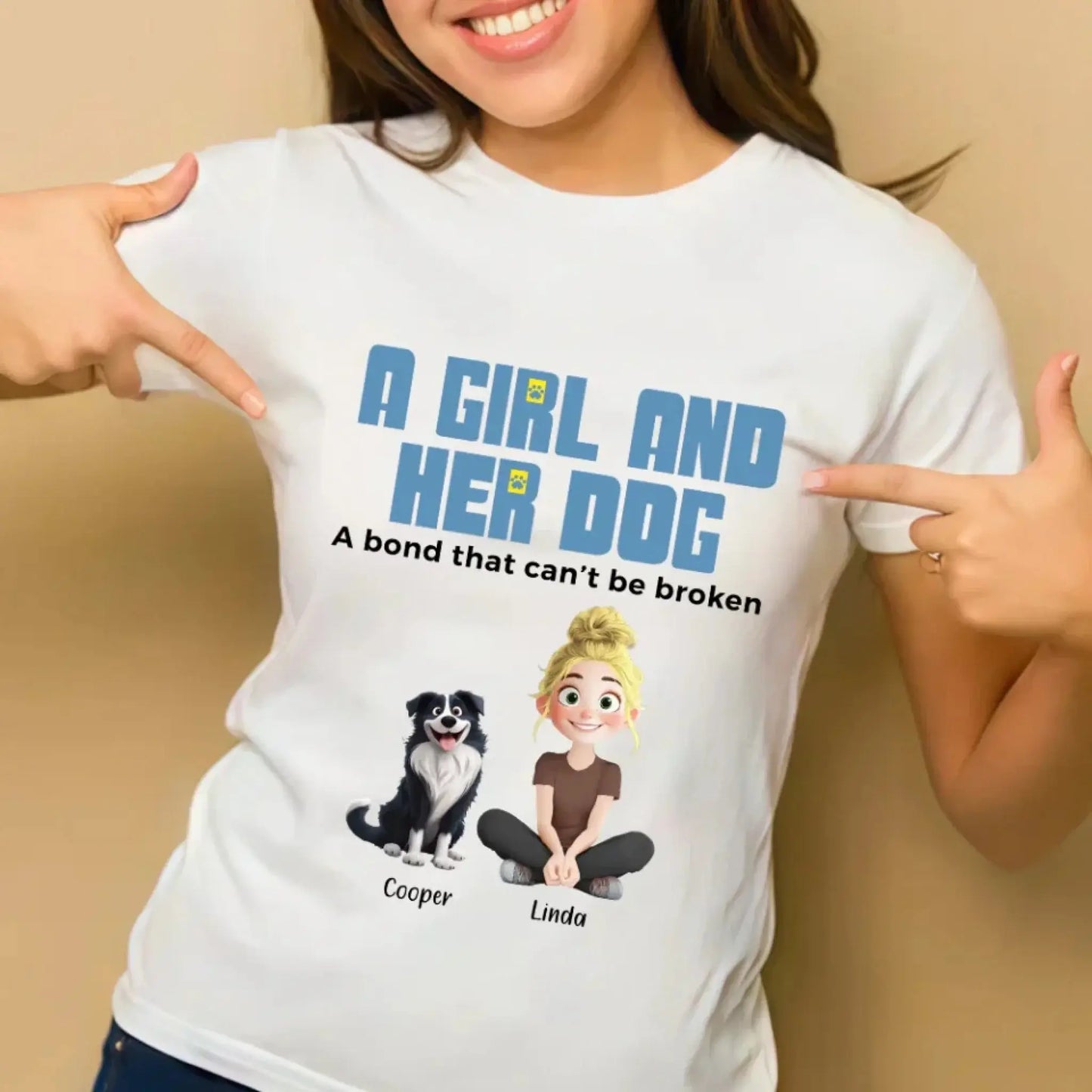 Unbreakable Bond With My Dogs- Personalized Shirt Ezcustomize