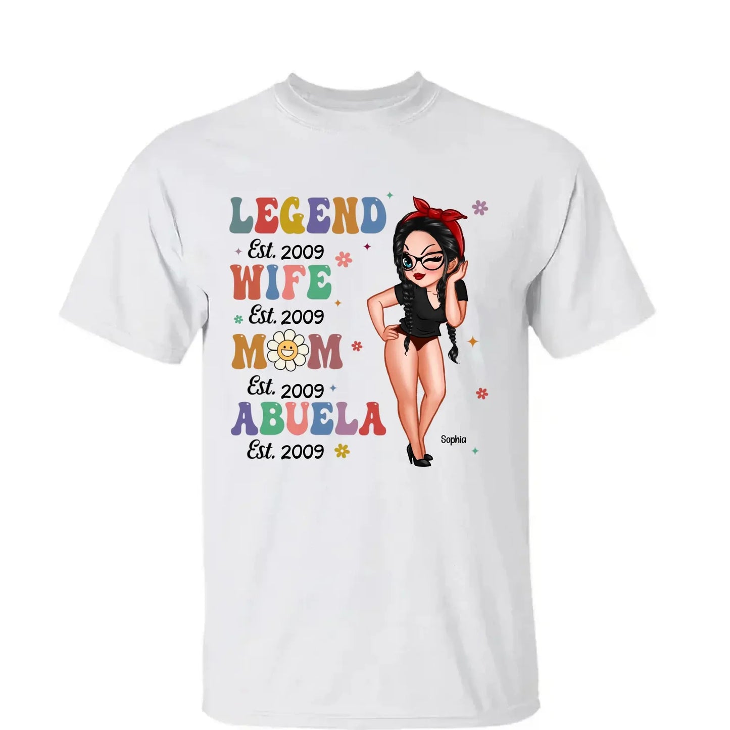 Vintage Legend – Personalized Wife, Mom, Grandma Shirt/Hoodie/Sweatshirt, Custom Gift for Proud Mothers & Grandmothers Ezcustomize