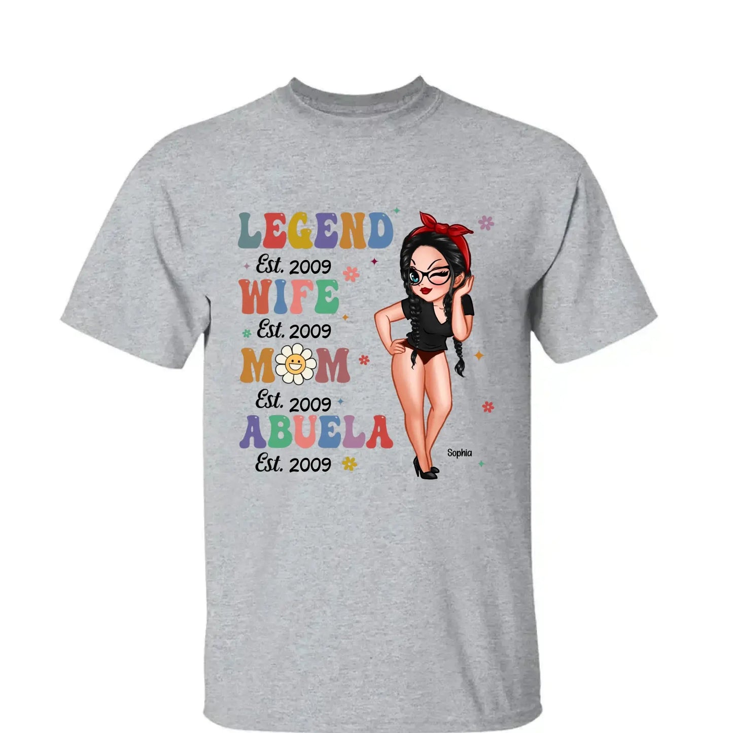 Vintage Legend – Personalized Wife, Mom, Grandma Shirt/Hoodie/Sweatshirt, Custom Gift for Proud Mothers & Grandmothers Ezcustomize
