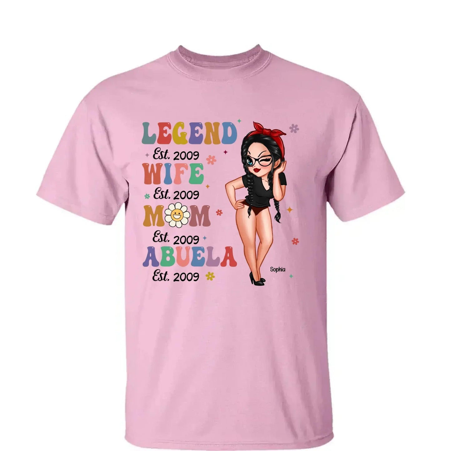 Vintage Legend – Personalized Wife, Mom, Grandma Shirt/Hoodie/Sweatshirt, Custom Gift for Proud Mothers & Grandmothers Ezcustomize