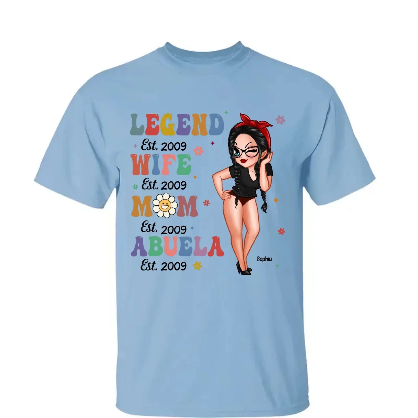 Vintage Legend – Personalized Wife, Mom, Grandma Shirt/Hoodie/Sweatshirt, Custom Gift for Proud Mothers & Grandmothers Ezcustomize