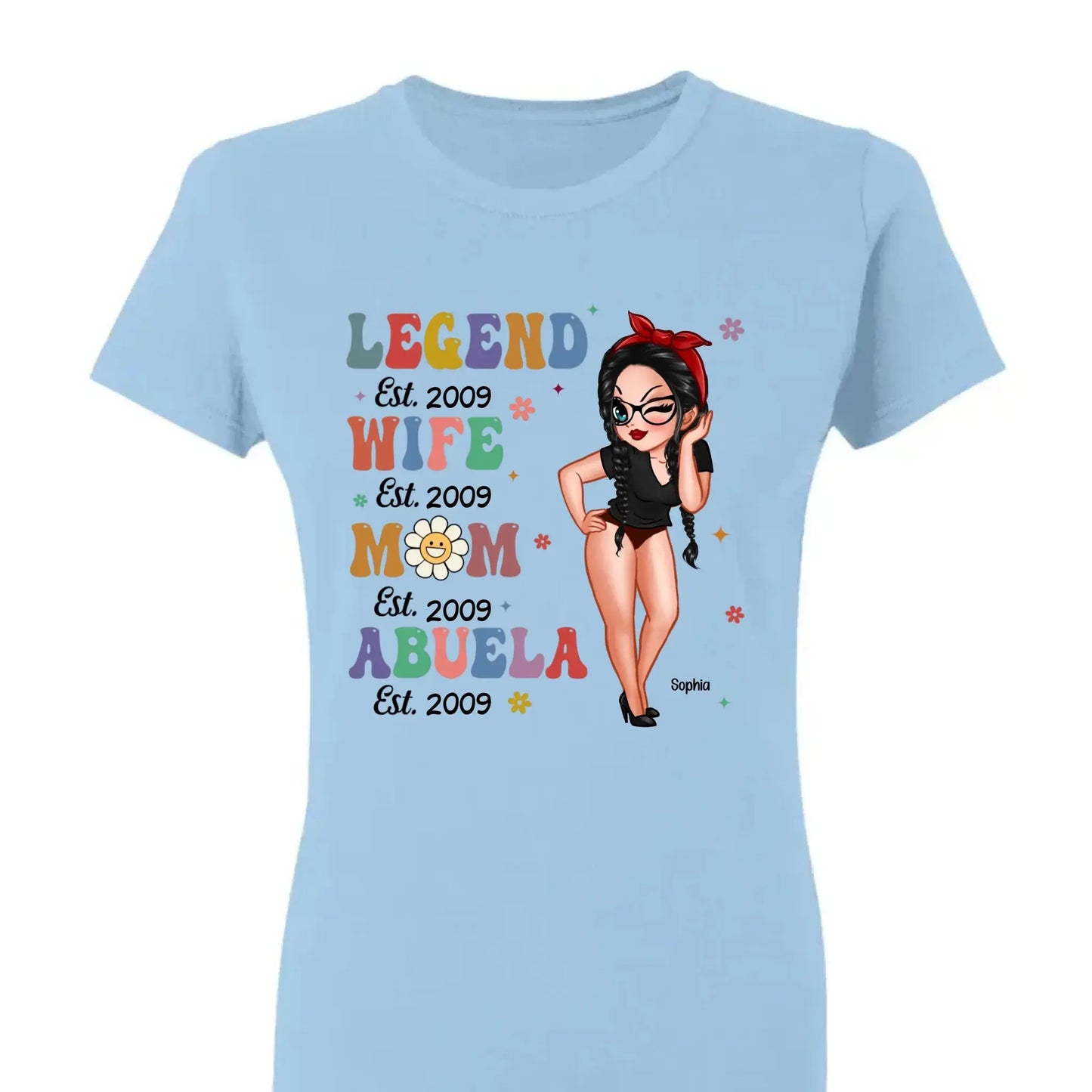 Vintage Legend – Personalized Wife, Mom, Grandma Shirt/Hoodie/Sweatshirt, Custom Gift for Proud Mothers & Grandmothers Ezcustomize