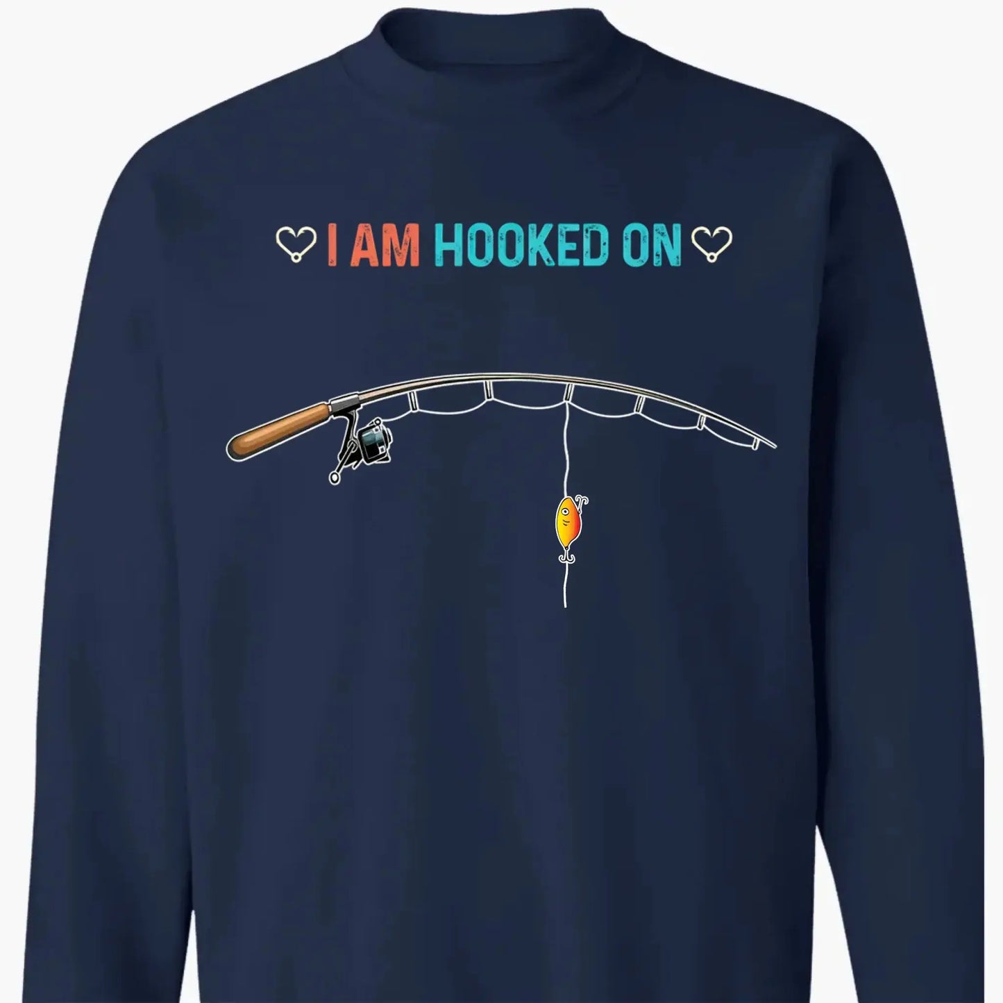 We Are Hooked On Daddy - Personalized Custom Fishing T Shirt - Father's Day Funny Gift for Dad, Grandpa, Daddy, Dada, Husband, Dad Jokes, Reel Cool Dad Ezcustomize