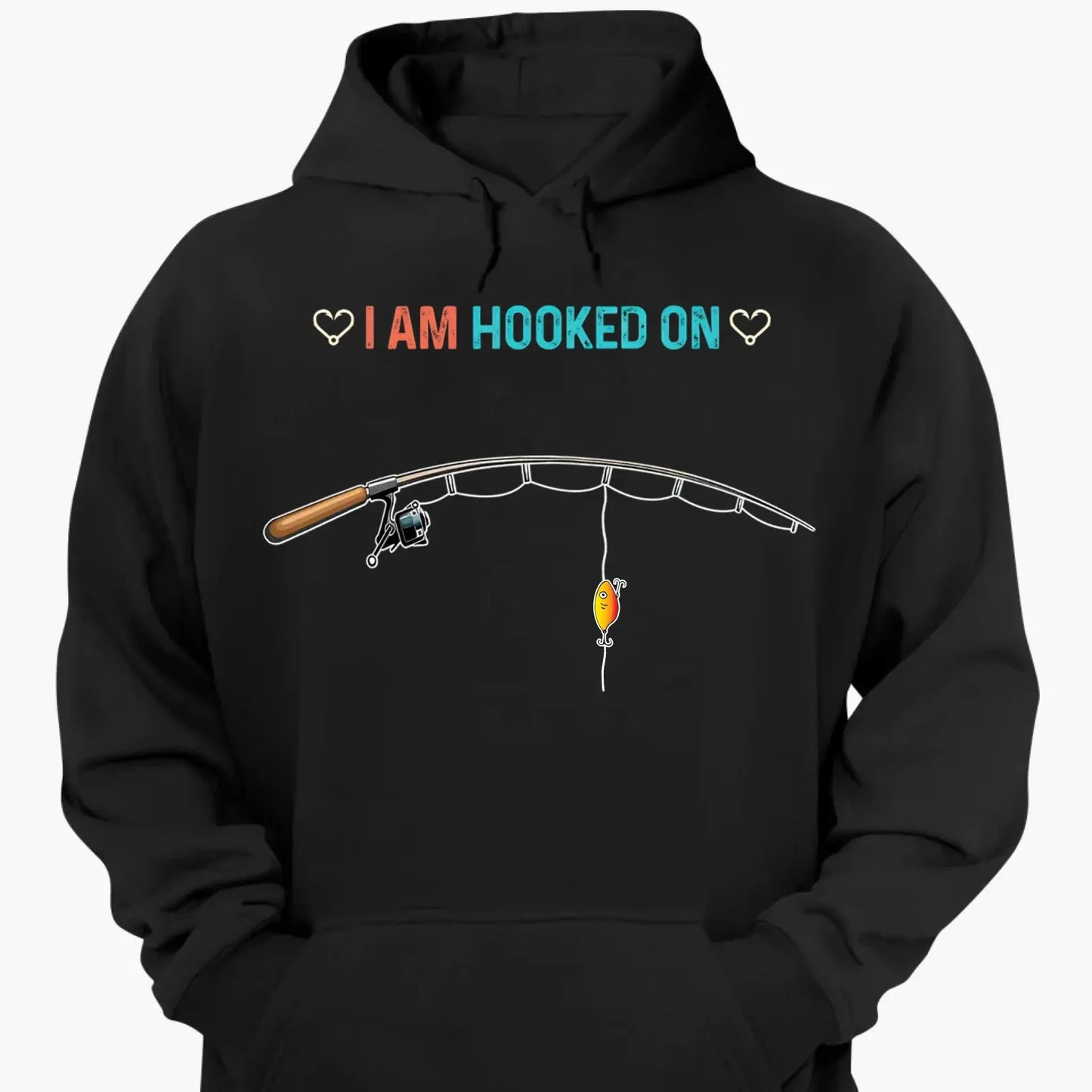 We Are Hooked On Daddy - Personalized Custom Fishing T Shirt - Father's Day Funny Gift for Dad, Grandpa, Daddy, Dada, Husband, Dad Jokes, Reel Cool Dad Ezcustomize