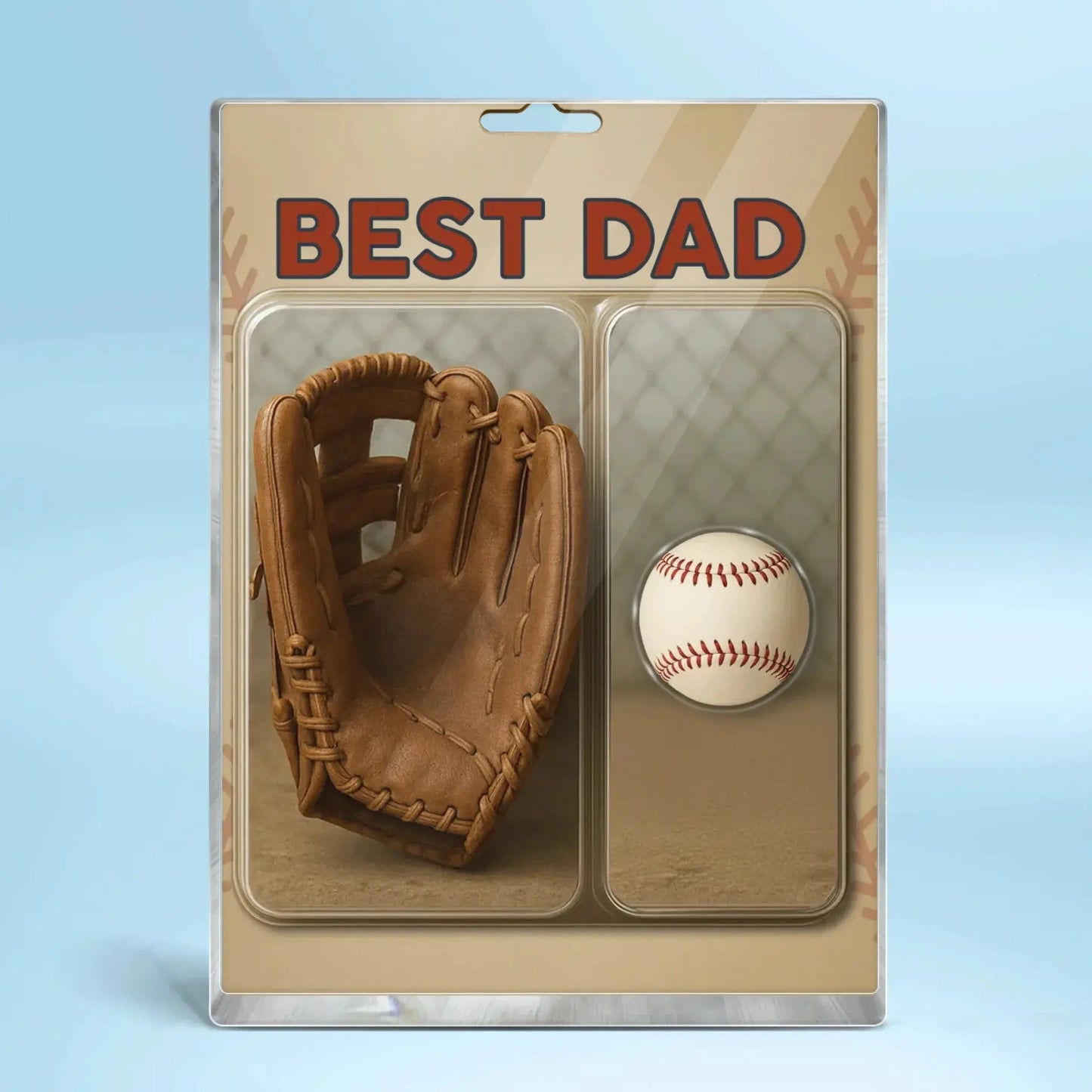 We Caught The Best Dad Baseball Plaque – Personalized Acrylic Block with Glove & Kids’ Figures – Father’s Day Gift for Dad or Grandpa Ezcustomize