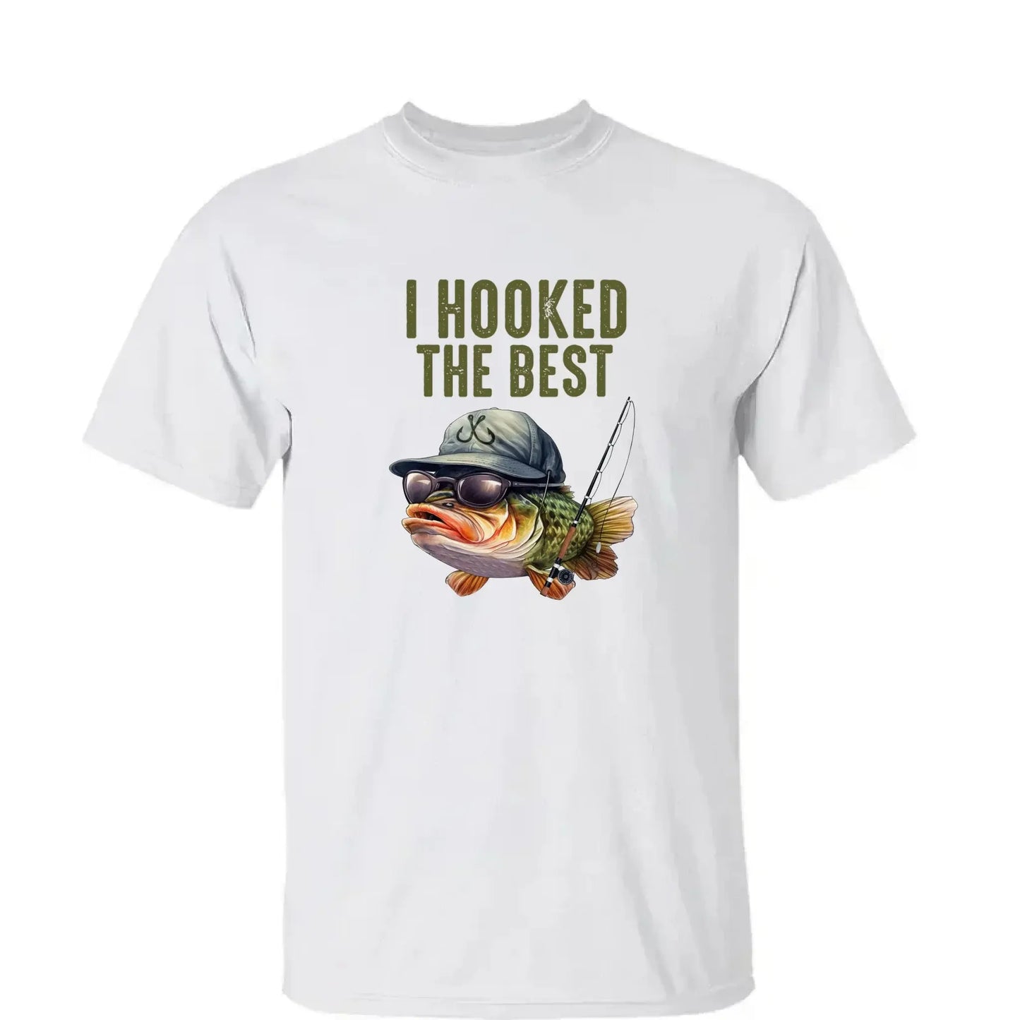 We Hooked the Best Daddy Shirt – Personalized Fishing T-Shirt – Custom Father’s Day Gift for Dad, Papa, Grandpa, or Dada Ezcustomize