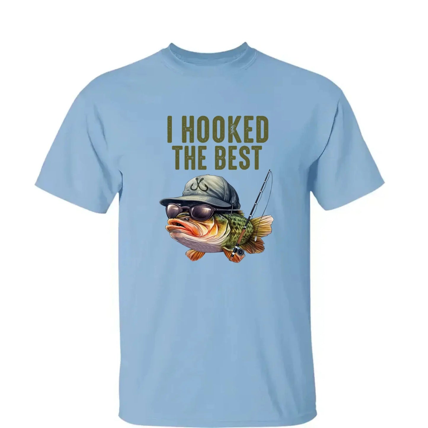 We Hooked the Best Daddy Shirt – Personalized Fishing T-Shirt – Custom Father’s Day Gift for Dad, Papa, Grandpa, or Dada Ezcustomize