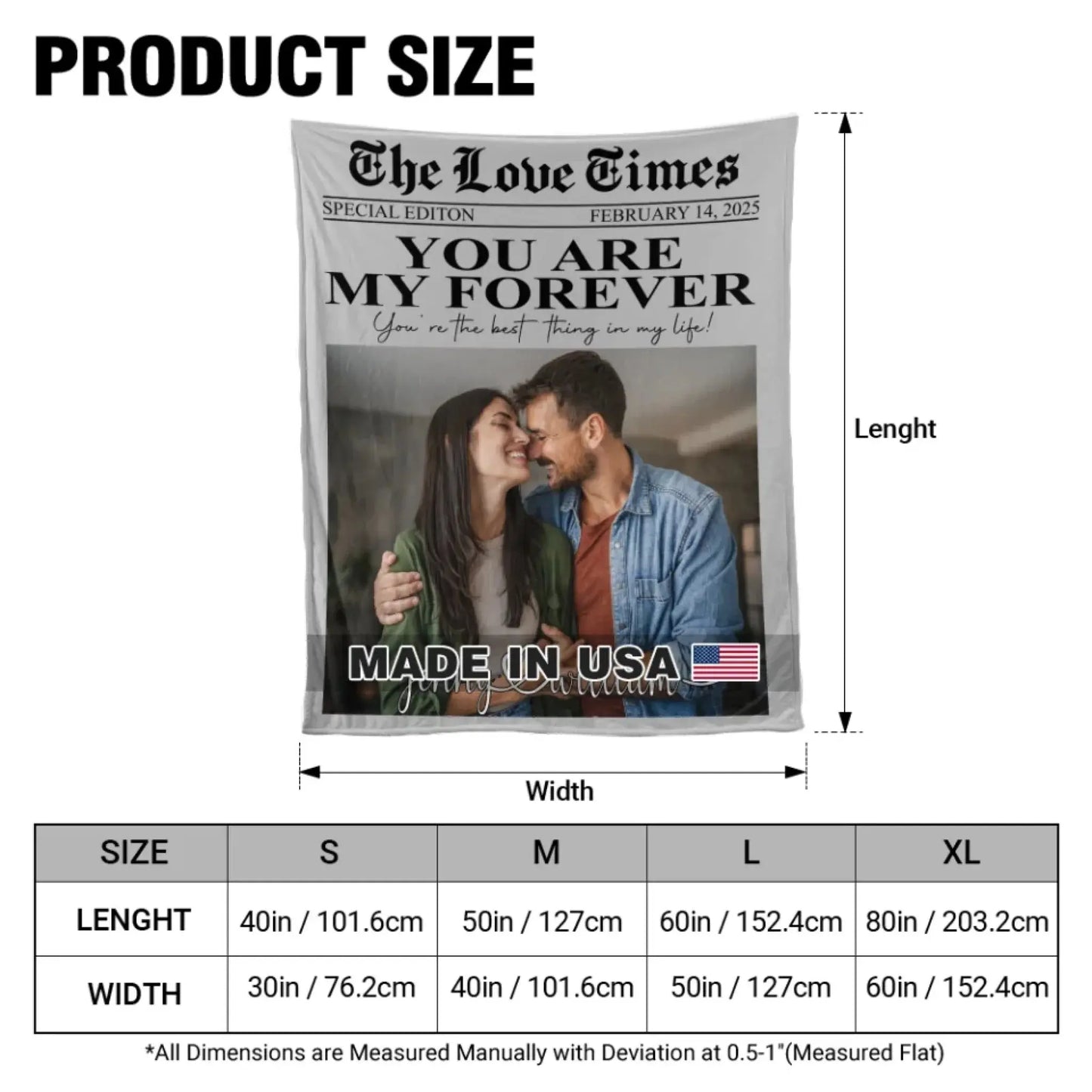 You Are My Forever - Personalized Blanket - Gift For Her/Him, Husband/Wife, Couples on Anniversary, Valentine's Day Ezcustomize