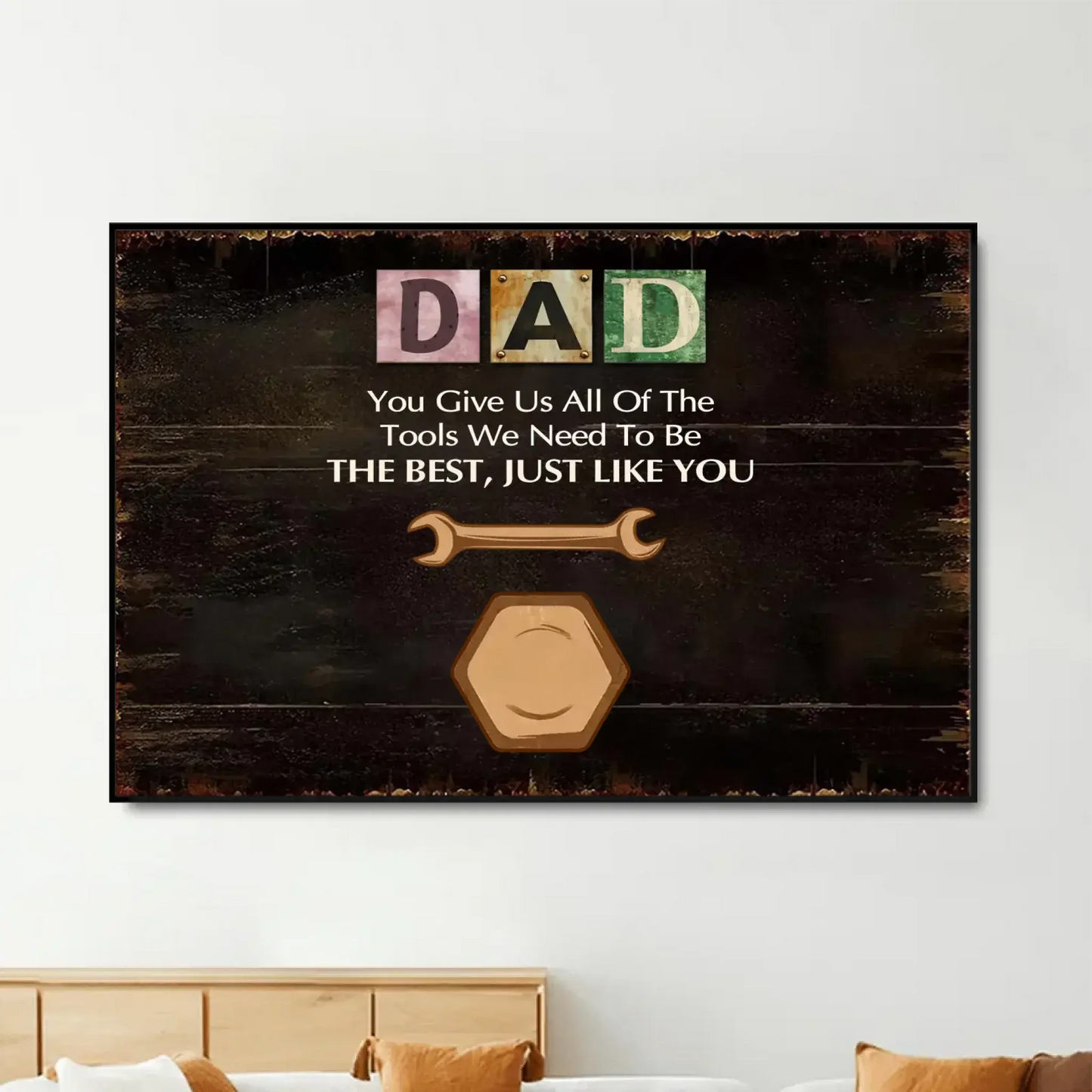 You Give Us All The Tools We Need - Personalized Custom Poster/Canvas - Father's Day Gift For Grandpa, Dad Ezcustomize