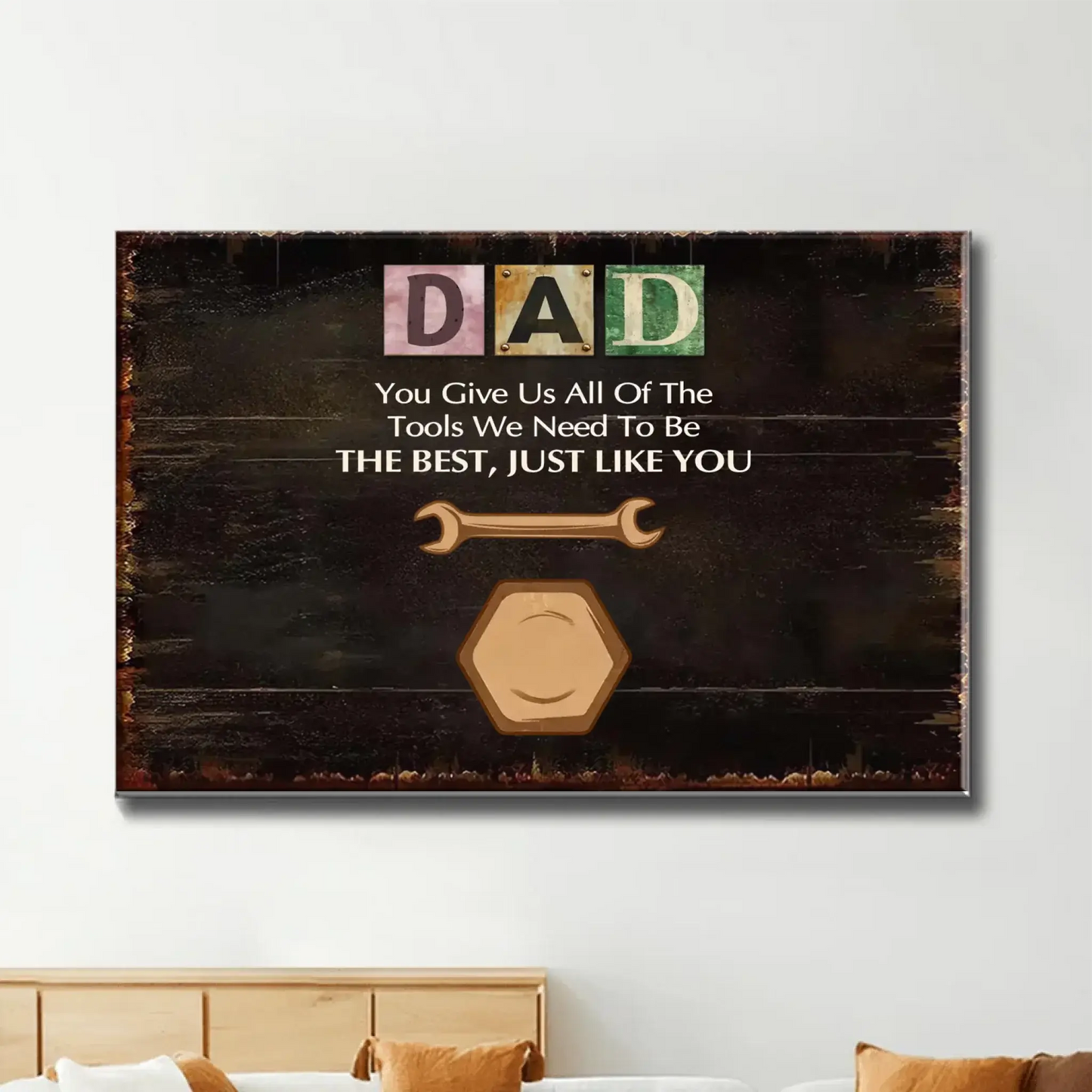 You Give Us All The Tools We Need - Personalized Custom Poster/Canvas - Father's Day Gift For Grandpa, Dad Ezcustomize