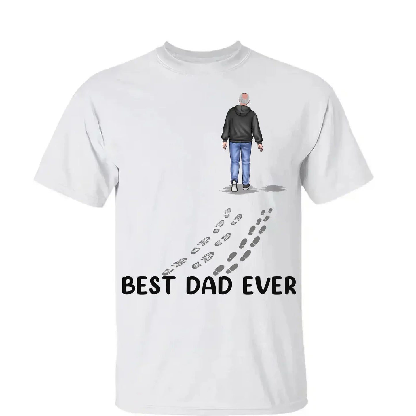 "You Never Walk Alone"- Custom Family T-Shirt/Hoodie/Sweatshirt - Perfect Gift for Dad on Father's Day & Birthday Ezcustomize