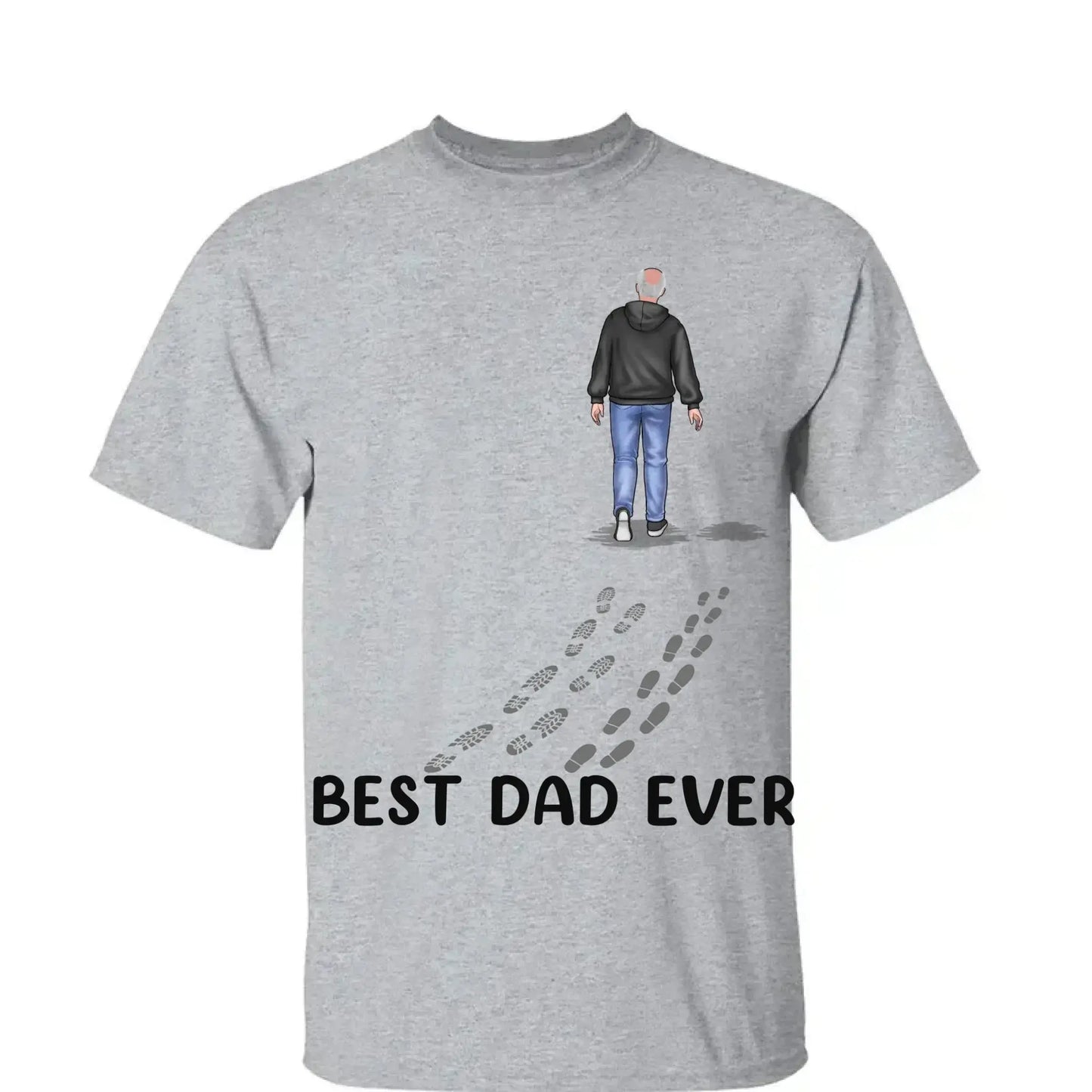 "You Never Walk Alone"- Custom Family T-Shirt/Hoodie/Sweatshirt - Perfect Gift for Dad on Father's Day & Birthday Ezcustomize