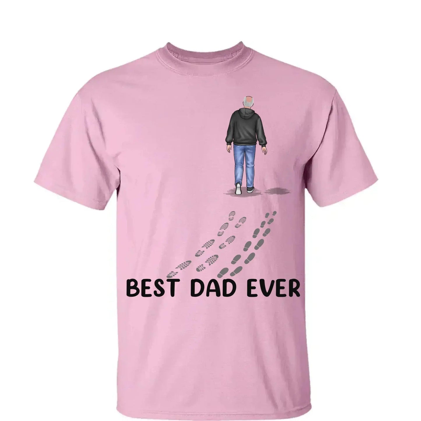 "You Never Walk Alone"- Custom Family T-Shirt/Hoodie/Sweatshirt - Perfect Gift for Dad on Father's Day & Birthday Ezcustomize