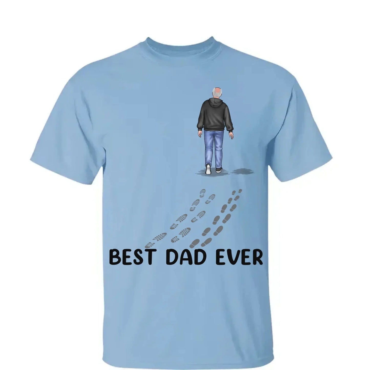 "You Never Walk Alone"- Custom Family T-Shirt/Hoodie/Sweatshirt - Perfect Gift for Dad on Father's Day & Birthday Ezcustomize