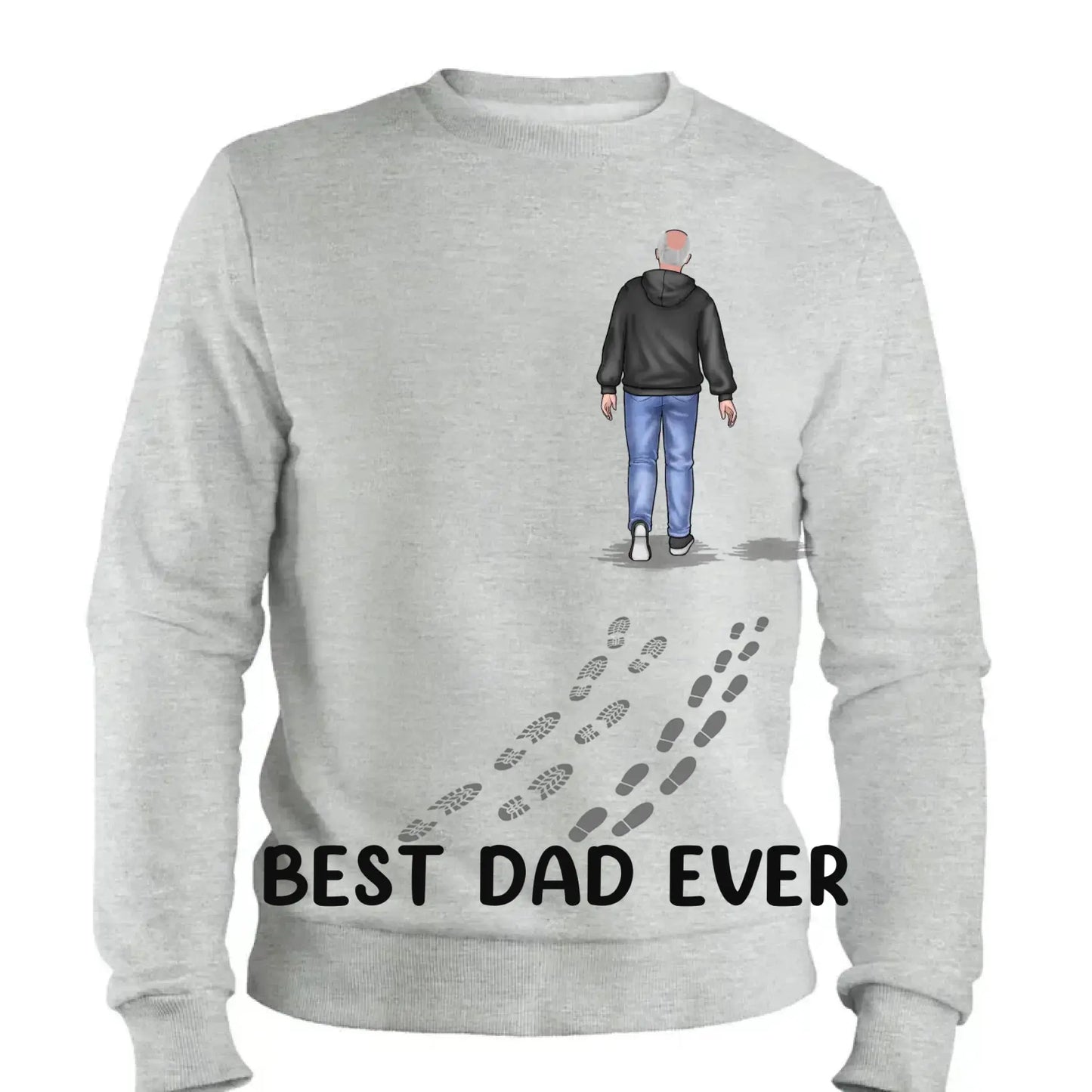 "You Never Walk Alone"- Custom Family T-Shirt/Hoodie/Sweatshirt - Perfect Gift for Dad on Father's Day & Birthday Ezcustomize