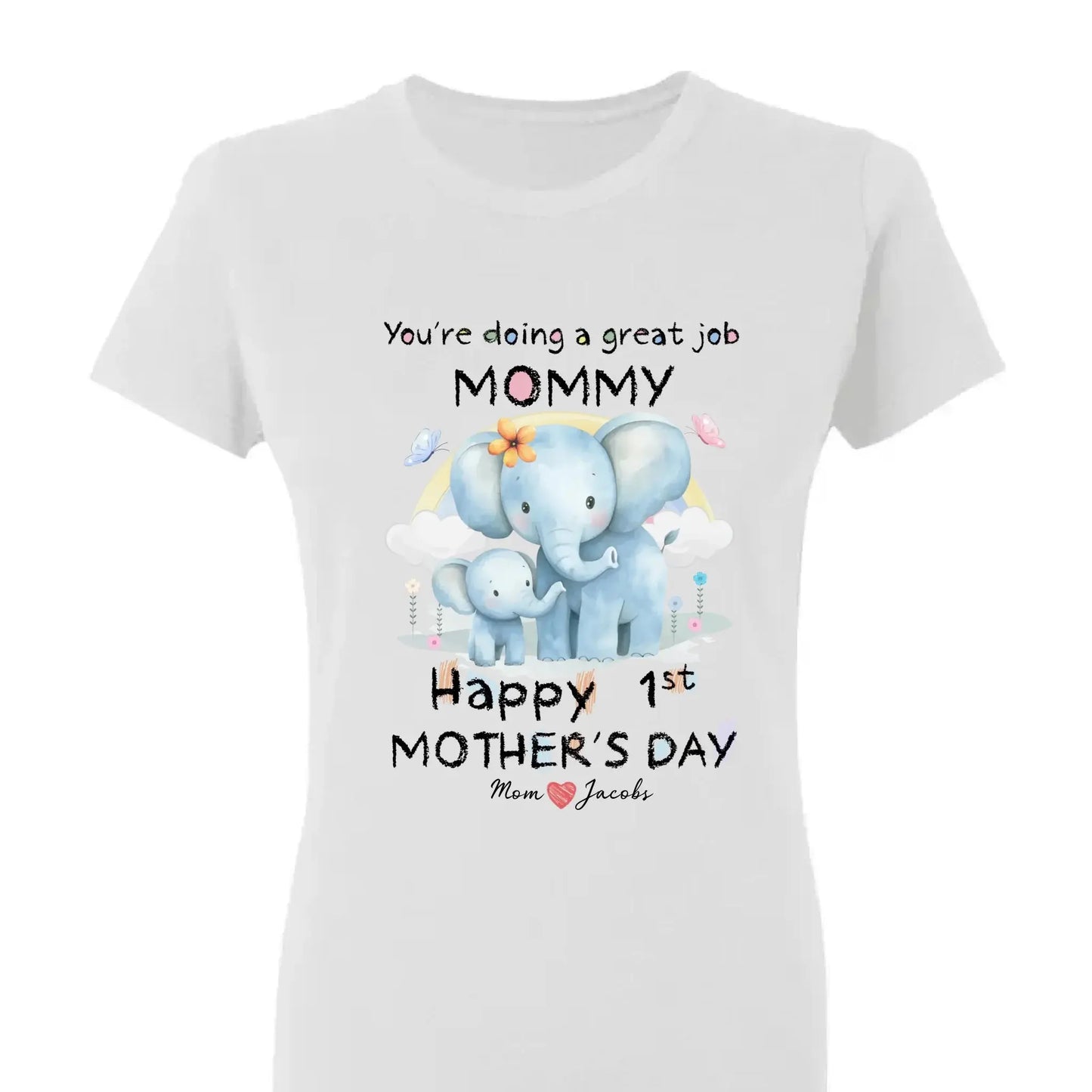 You're Doing a Great Job Mommy – Personalized Baby Onesie – First Mother’s Day Gift from Baby to New Mom Ezcustomize