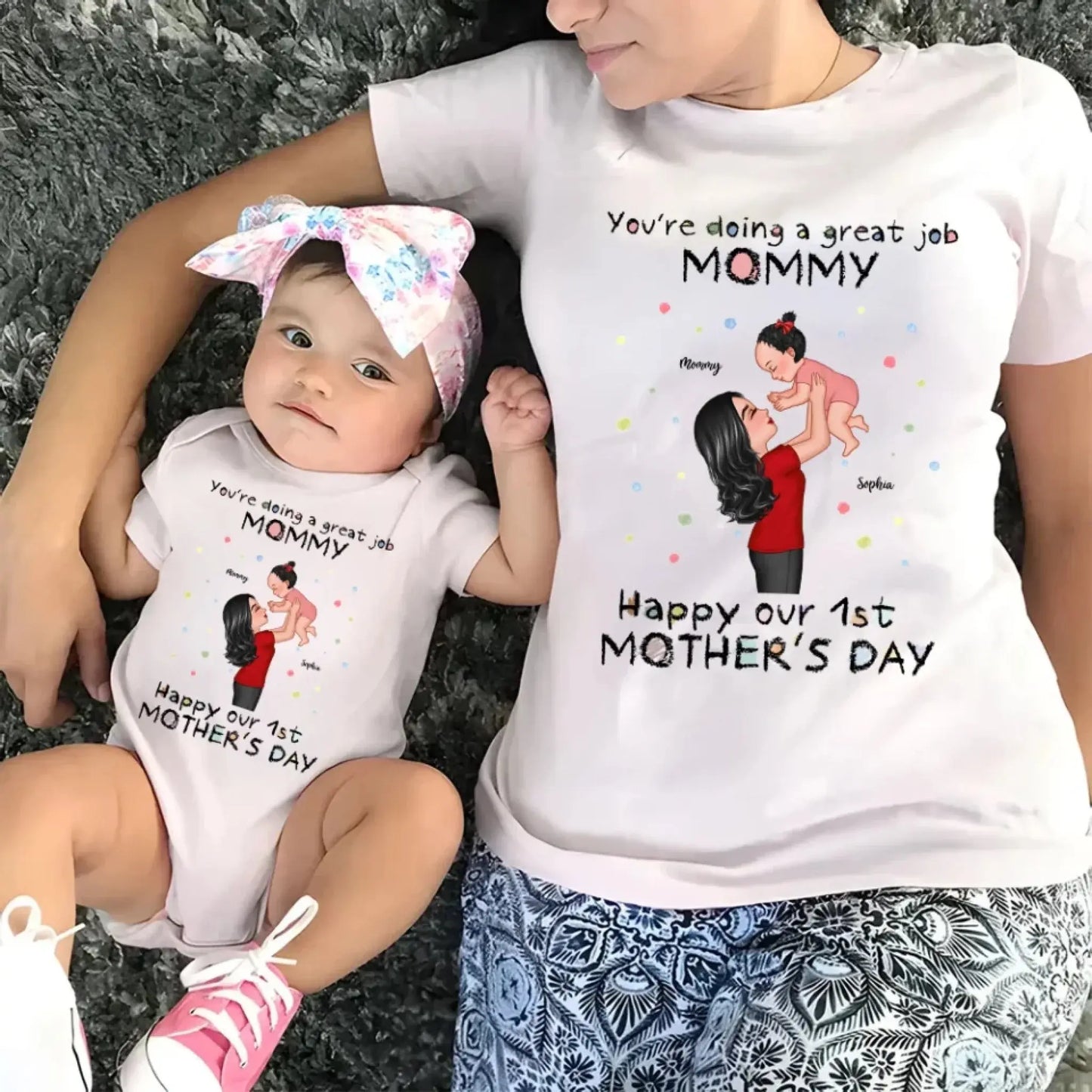 You're Doing a Great Job – Personalized Custom Baby Onesie, Encouraging Gift for New Moms Ezcustomize