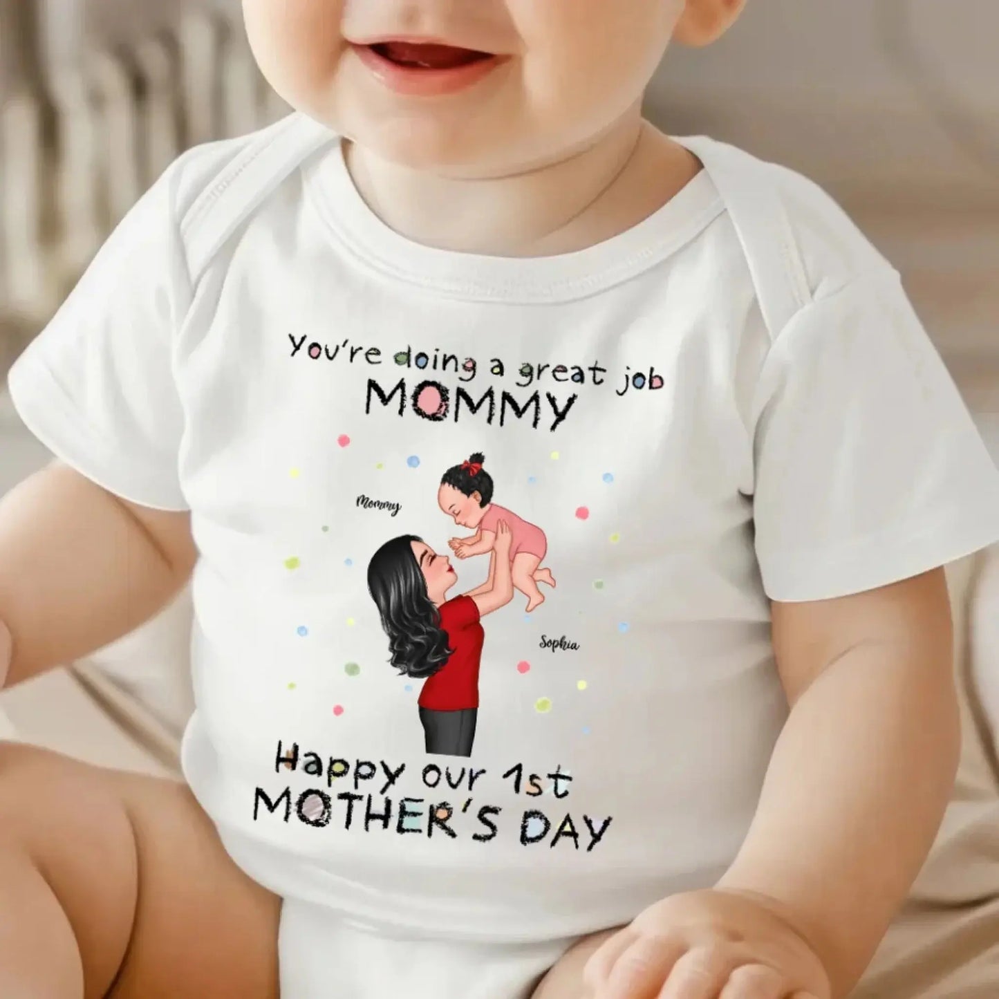 You're Doing a Great Job – Personalized Custom Baby Onesie, Encouraging Gift for New Moms Ezcustomize