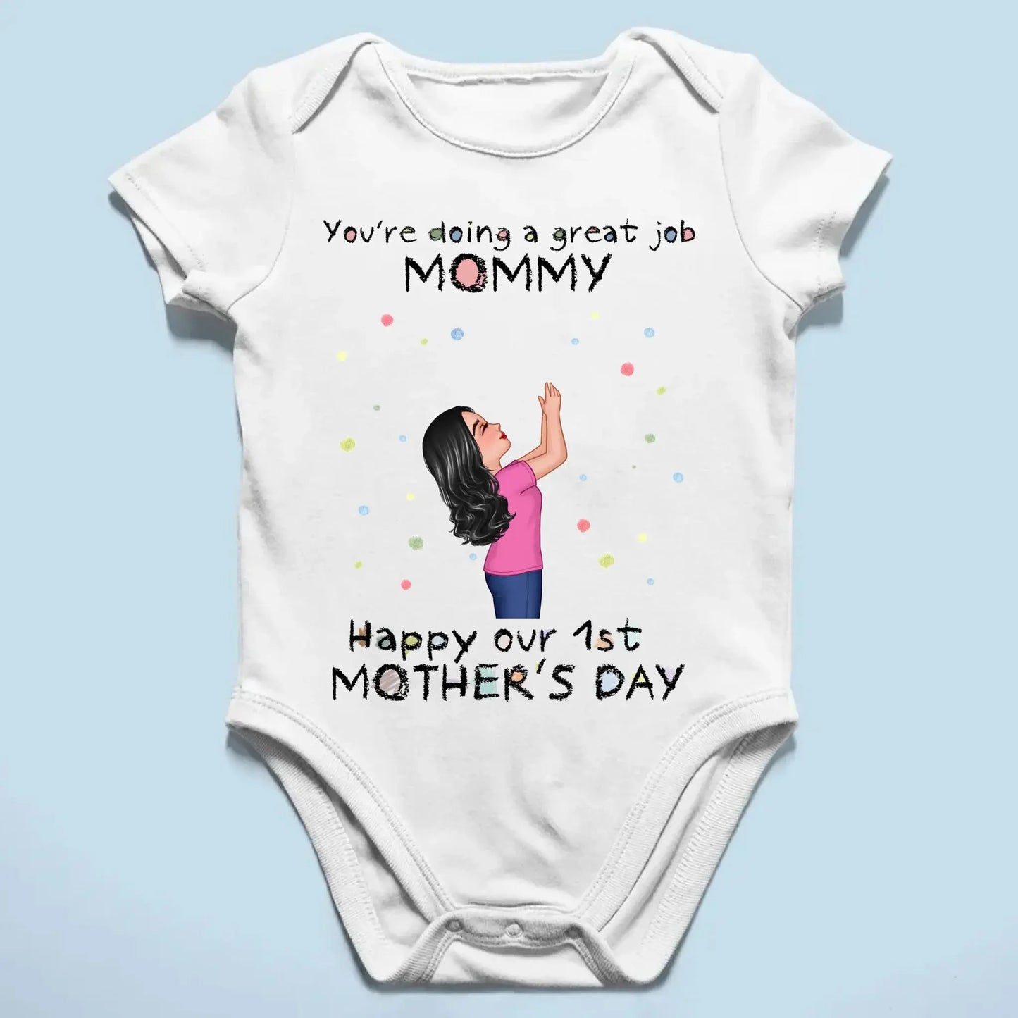 You're Doing a Great Job – Personalized Custom Baby Onesie, Encouraging Gift for New Moms Ezcustomize