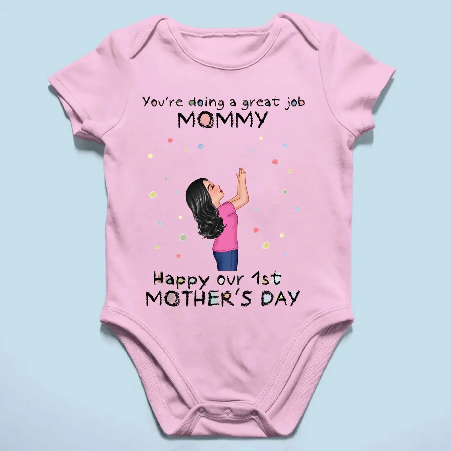 You're Doing a Great Job – Personalized Custom Baby Onesie, Encouraging Gift for New Moms Ezcustomize