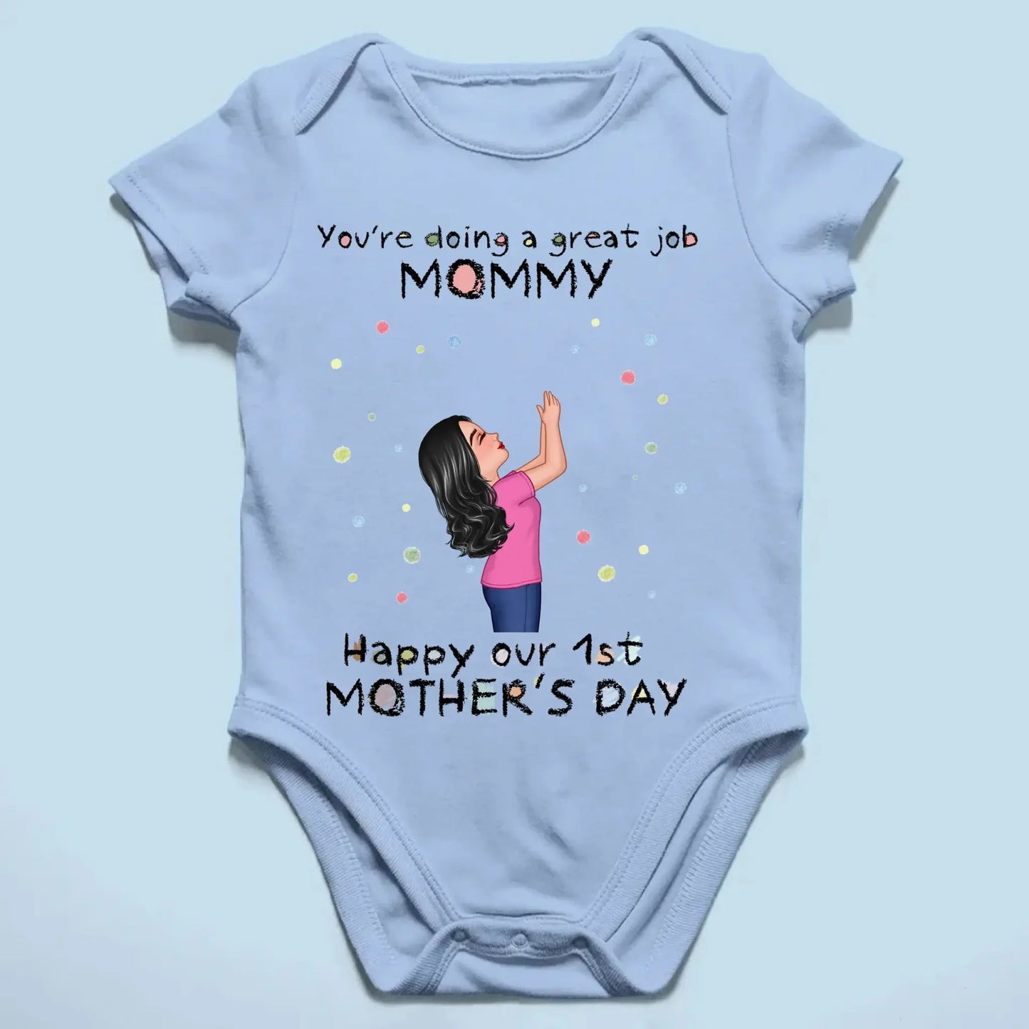 You're Doing a Great Job – Personalized Custom Baby Onesie, Encouraging Gift for New Moms Ezcustomize