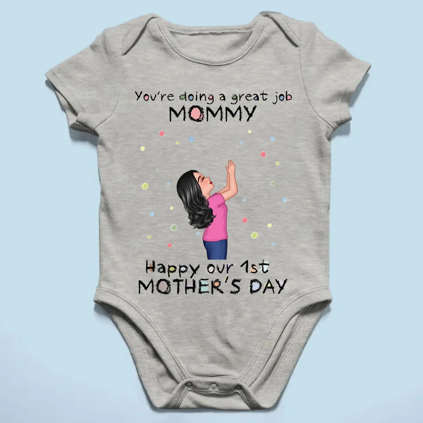 You're Doing a Great Job – Personalized Custom Baby Onesie, Encouraging Gift for New Moms Ezcustomize