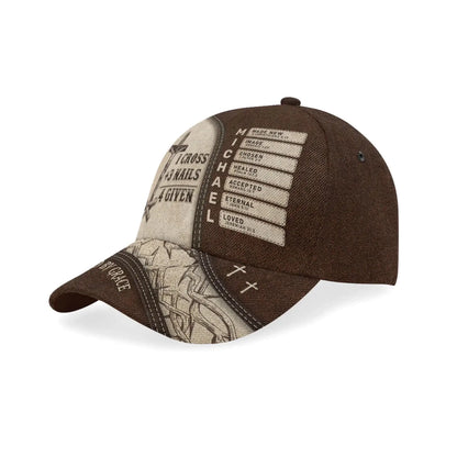 1 Cross 3 Nails 4 Given – Personalized Classic Cap Hat – Meaningful Christian Birthday, Father’s Day & Faith Gift for Men  Ezcustomize
