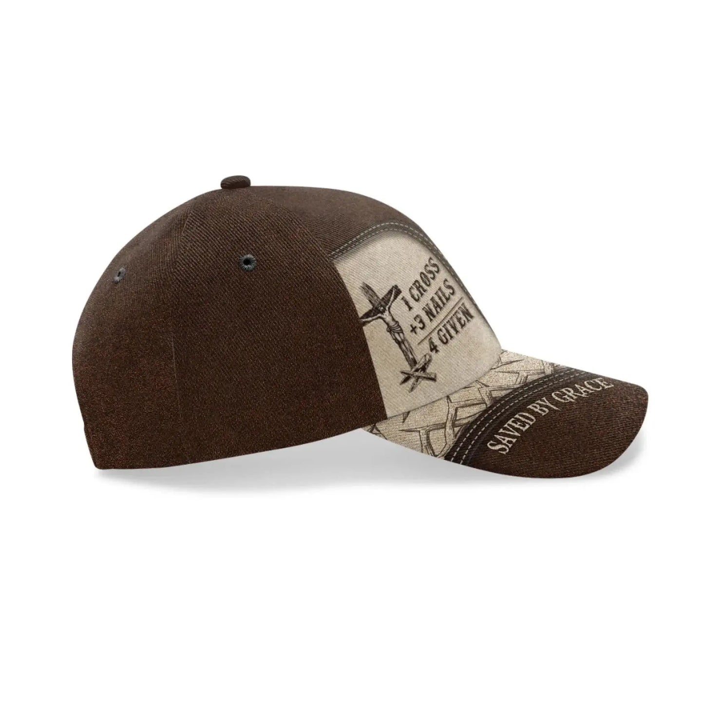 1 Cross 3 Nails 4 Given – Personalized Classic Cap Hat – Meaningful Christian Birthday, Father’s Day & Faith Gift for Men  Ezcustomize