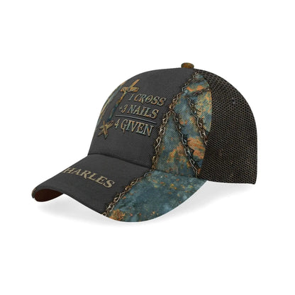 1 Cross 3 Nails 4 Given – Personalized Classic Cap Hat – Powerful Christian Birthday, Father’s Day & Faith Gift for Men  Ezcustomize