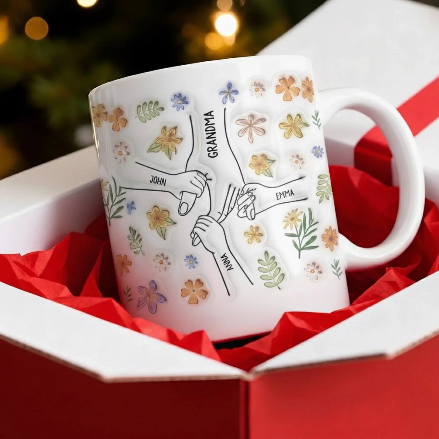 3D Printing Effect You Hold Our Hands Also Our Hearts – Personalized Custom Coffee Mug – Heartfelt Mother’s Day & Birthday Gift for Mom  Ezcustomize