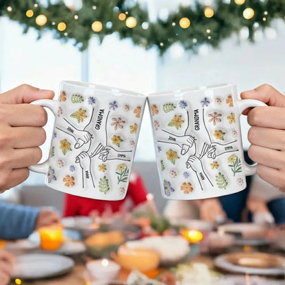 3D Printing Effect You Hold Our Hands Also Our Hearts – Personalized Custom Coffee Mug – Heartfelt Mother’s Day & Birthday Gift for Mom  Ezcustomize